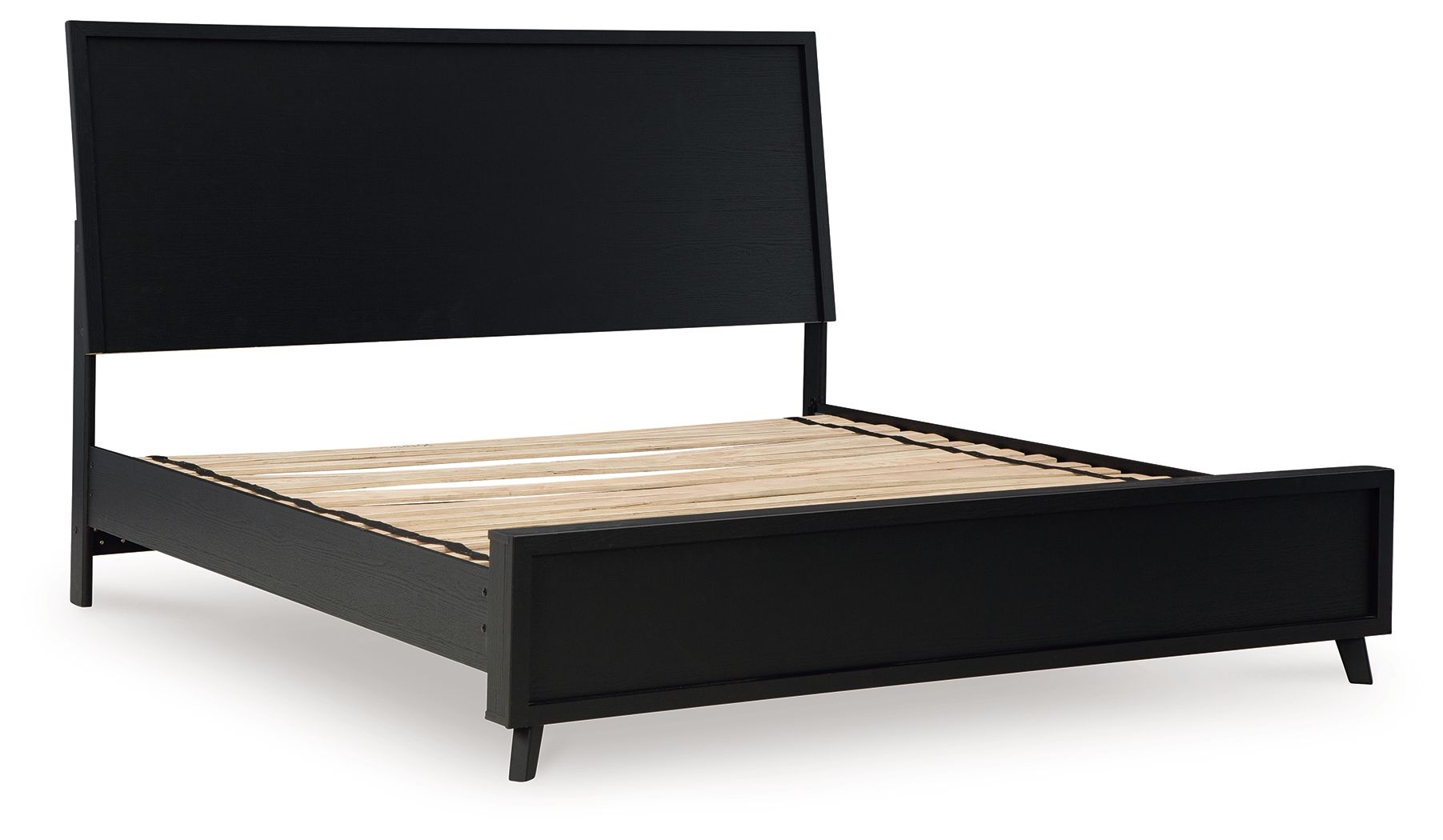 Ashley Furniture Danziar - 6 Pc. - Dresser, Mirror, King Panel Bed - Black - Image 7