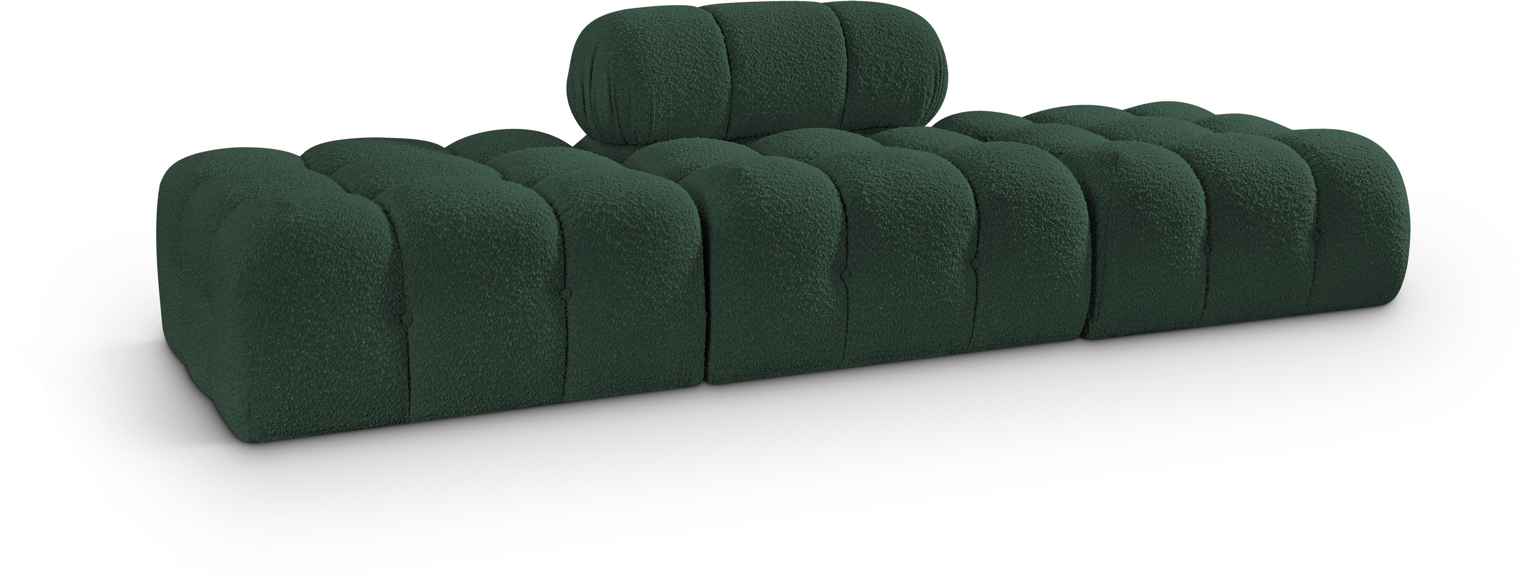 3 Pc · Boucle Fabric 102" Upholstered Modular Sofa