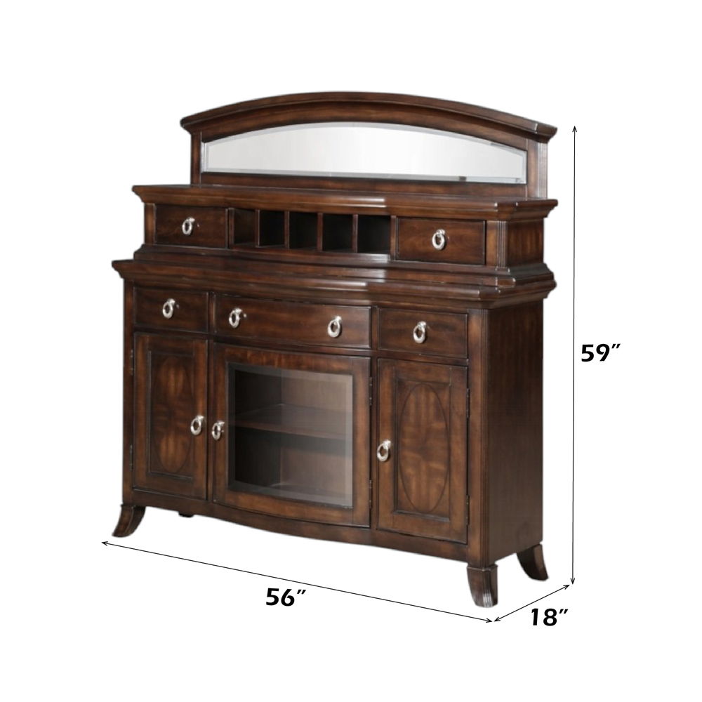 Keenan - 59" Server - Dark Walnut, dark brown, view 3