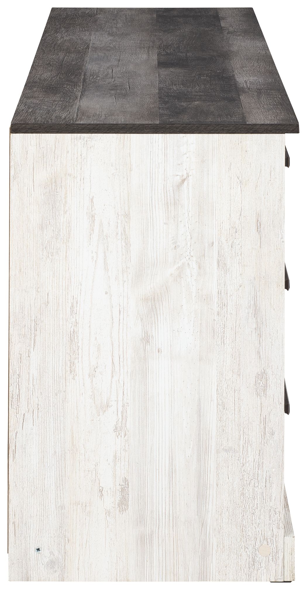 Shawburn - Six Drawer Dresser - White / Black / Gray, white, view 7