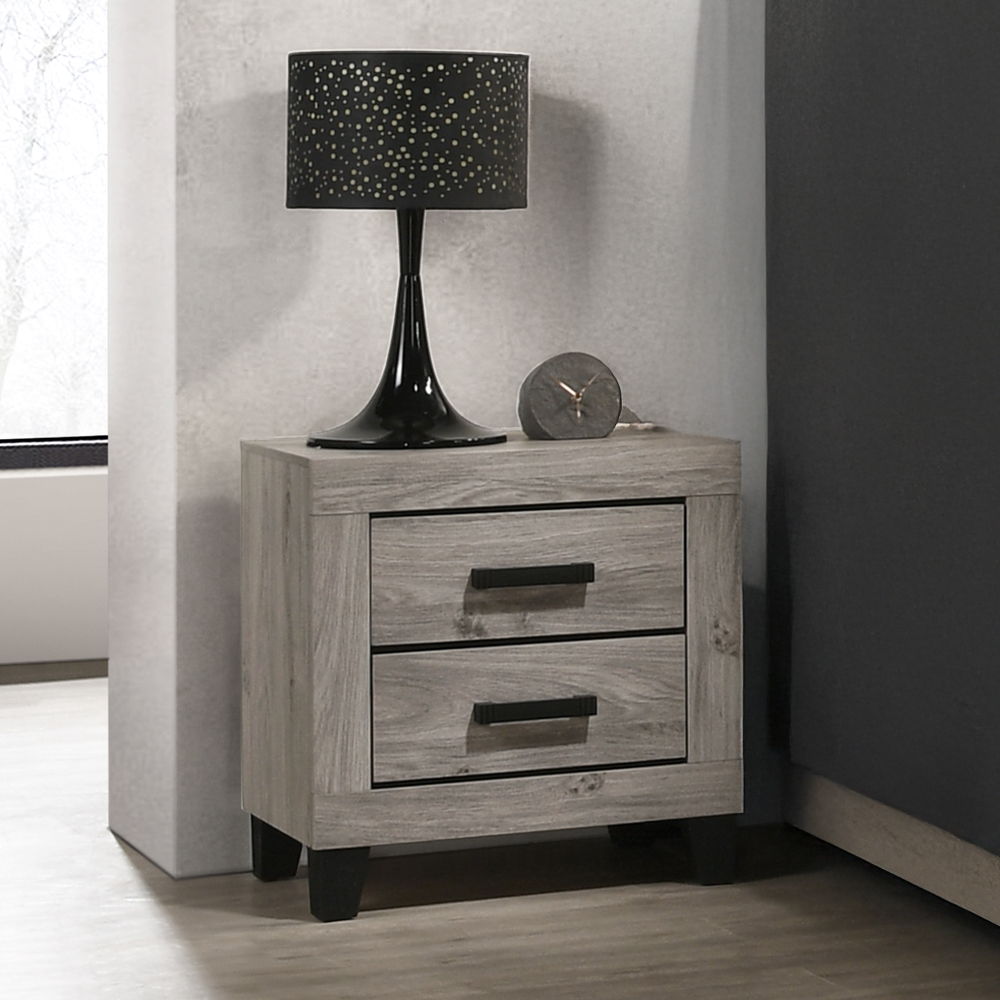 Mari - Nightstand - Light Gray Finish, gray, view 6