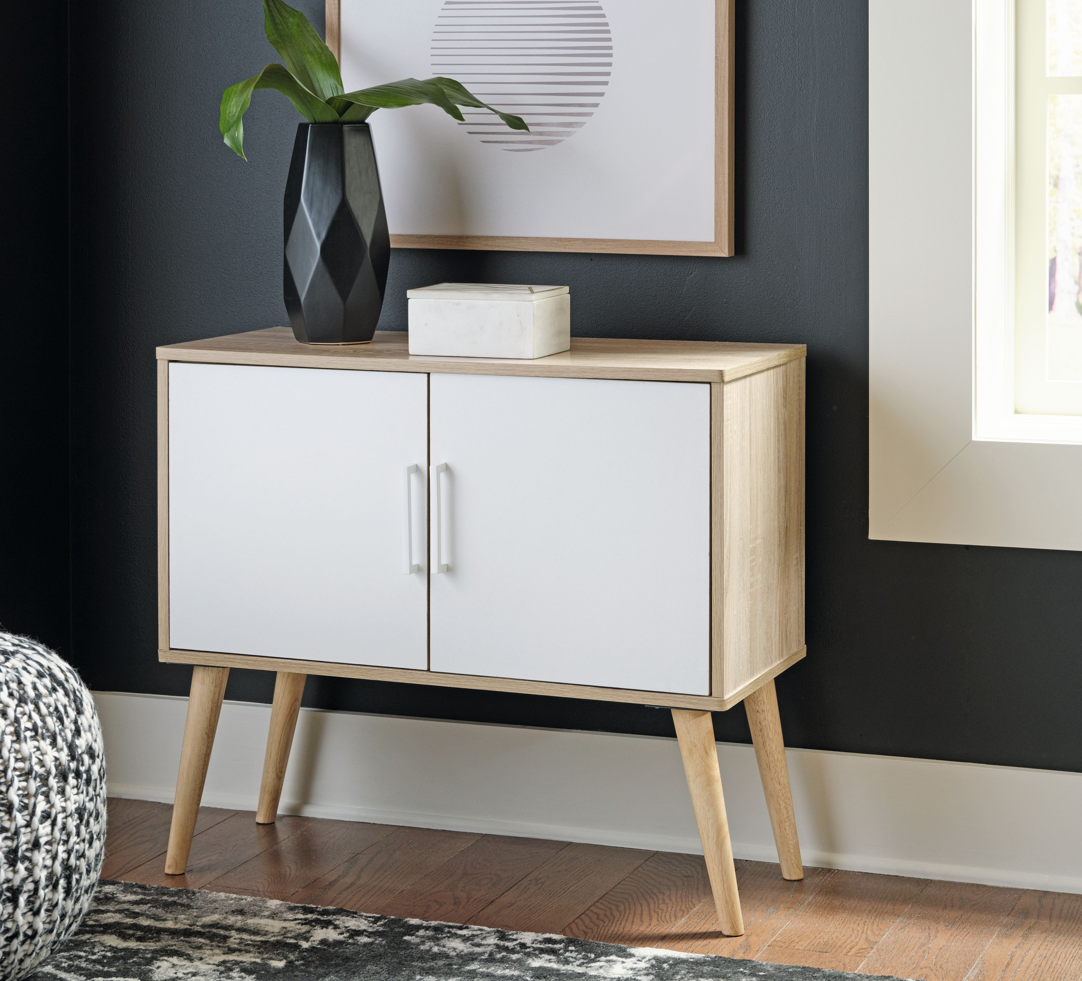 Orinfield - Accent Cabinet - Natural / White