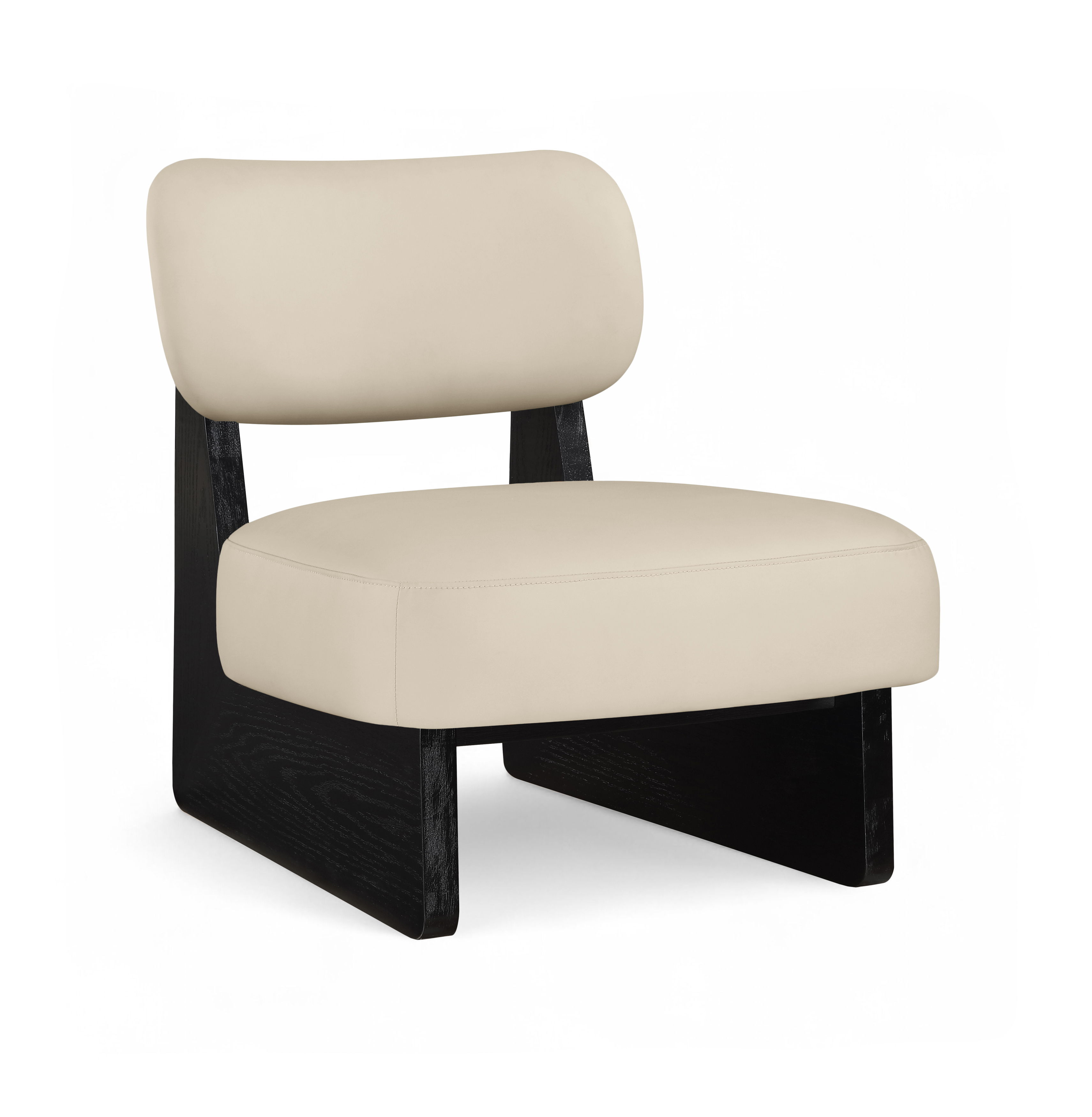 Vegan Leather Upholstered Accent Chair
