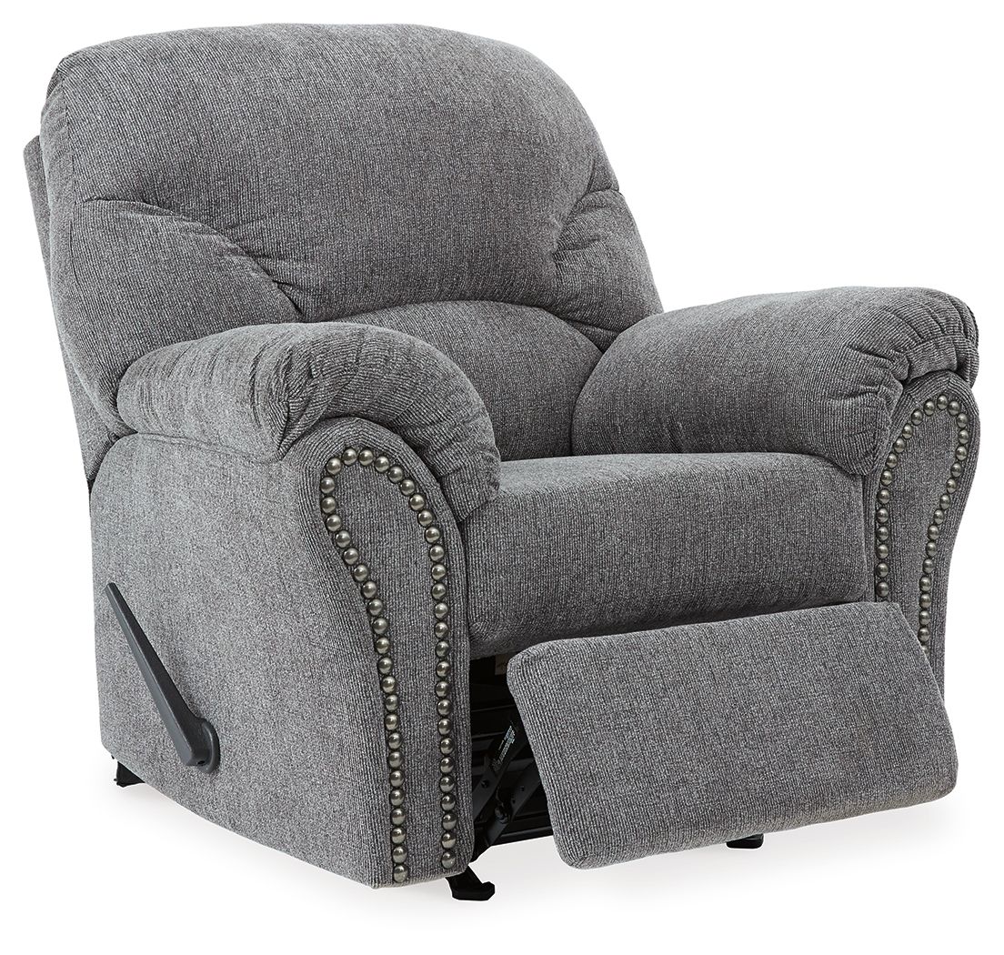 Ashley Furniture Allmaxx - Rocker Recliner - Pewter - Image 6