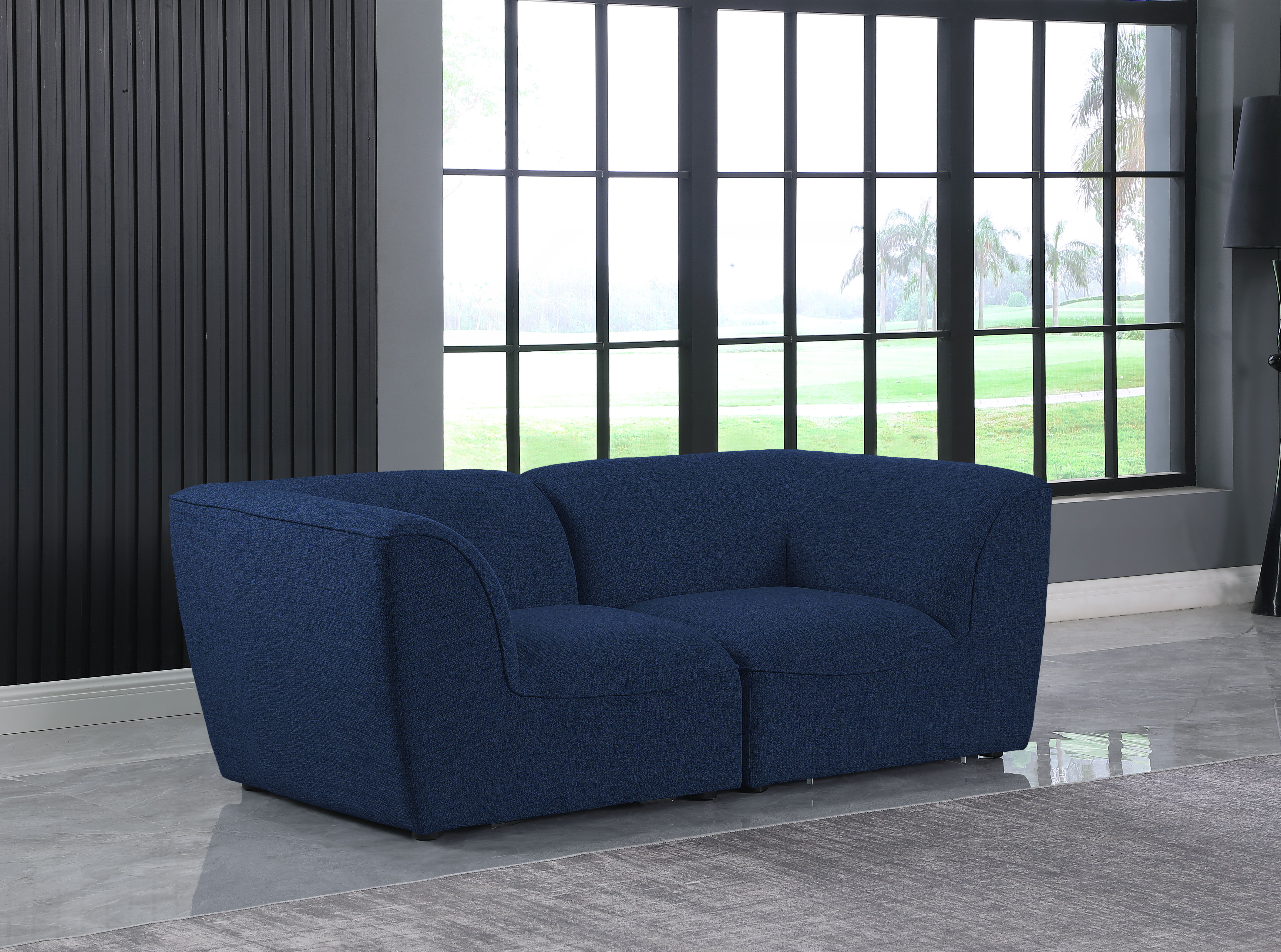 Miramar - 2 Piece Modular Sofa - Navy