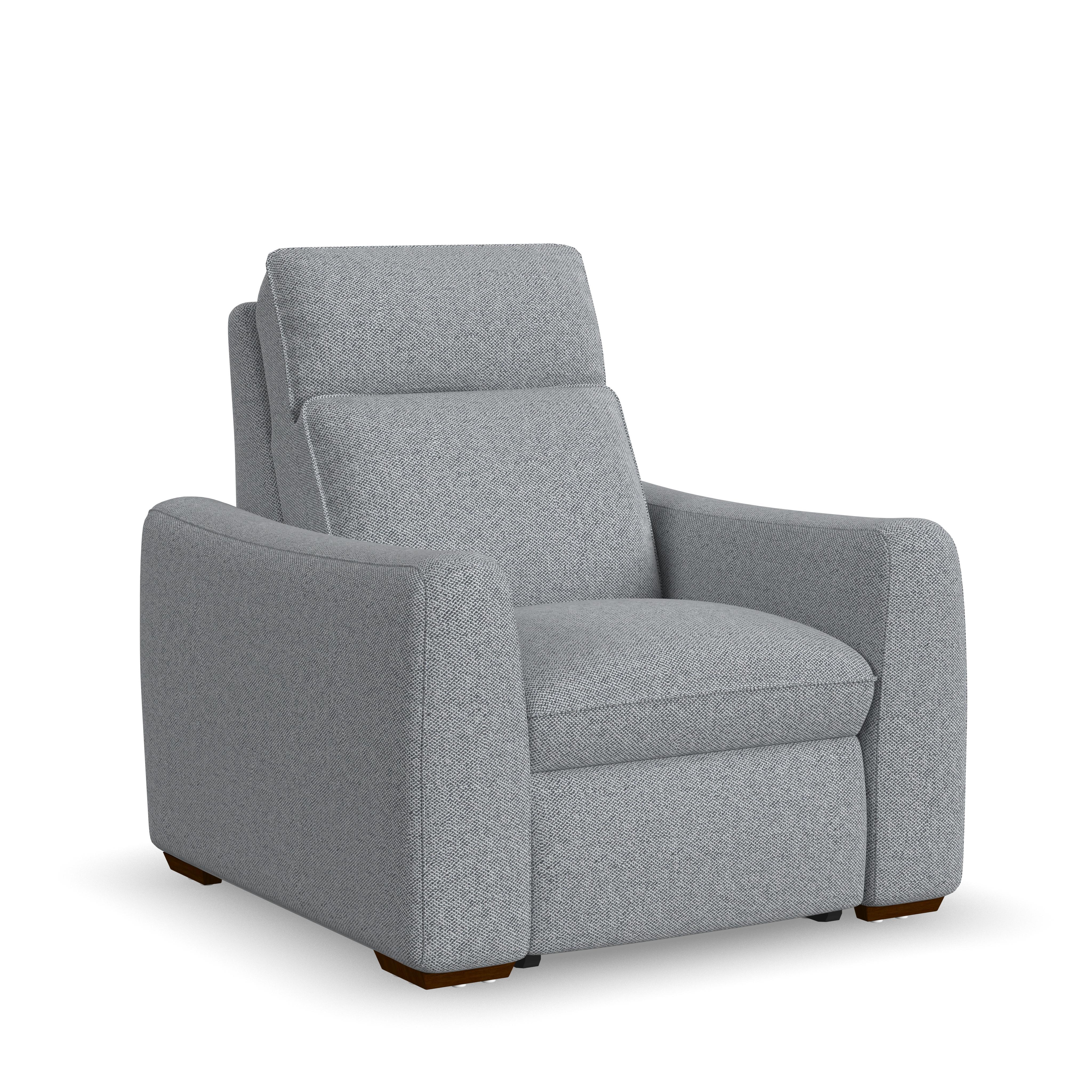 Ava - Power Recliner With Power Headrest & Lumbar, gray