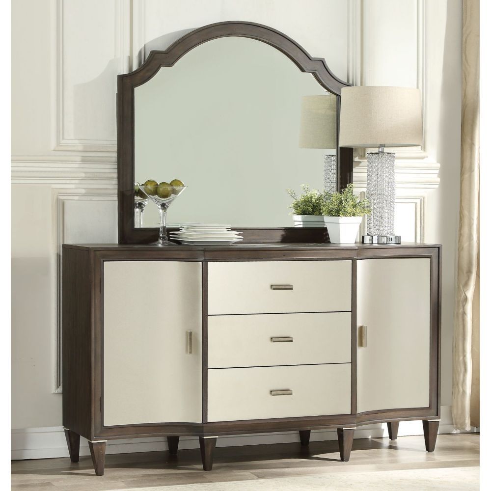 Peregrine - Mirror - Walnut, dark brown, view 2