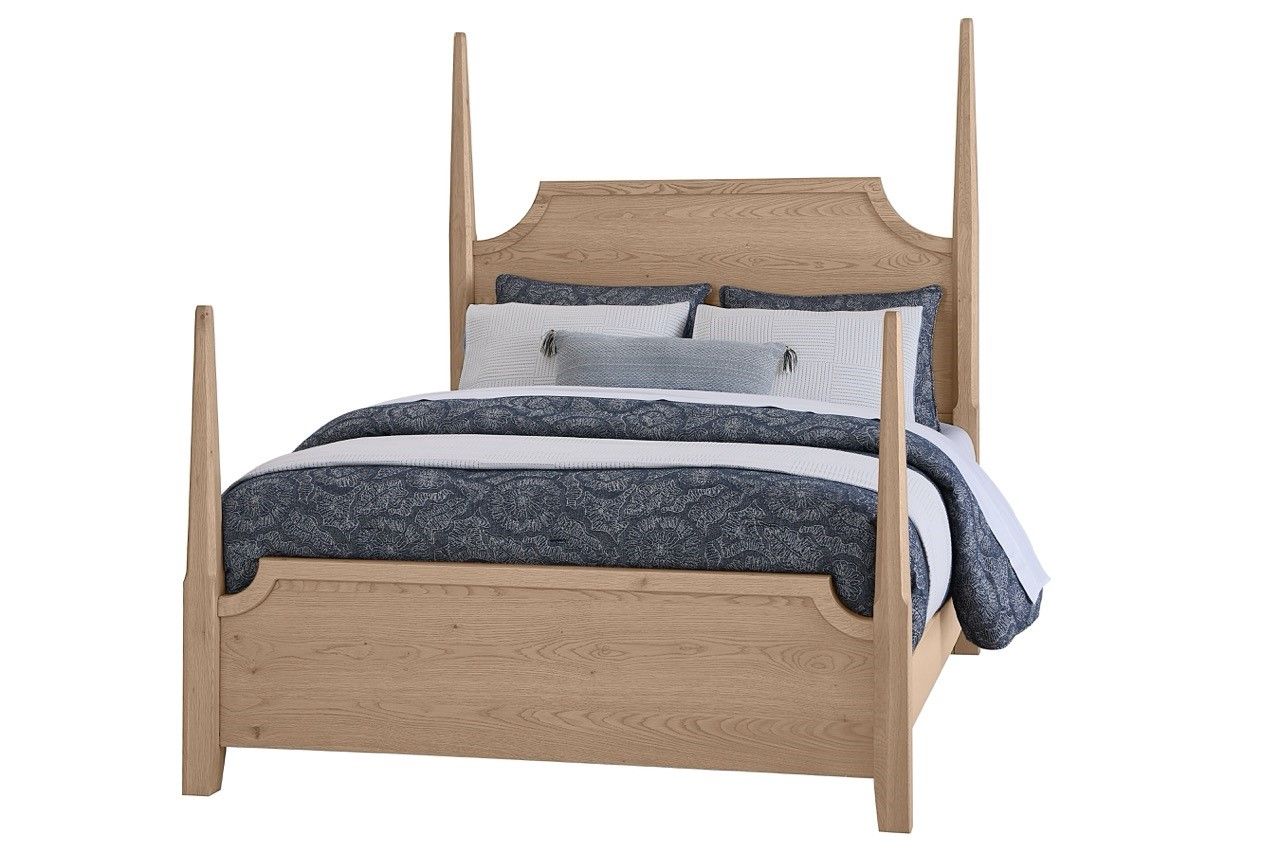 Vaughan-Bassett Tide & Timber - King - Pencil Post Bed - Clear Oak