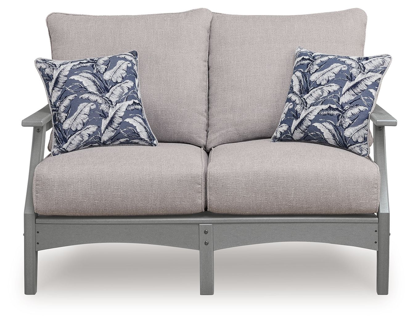 Ashley Furniture Cove Beach - Loveseat With Cushion - Gray - Image 3