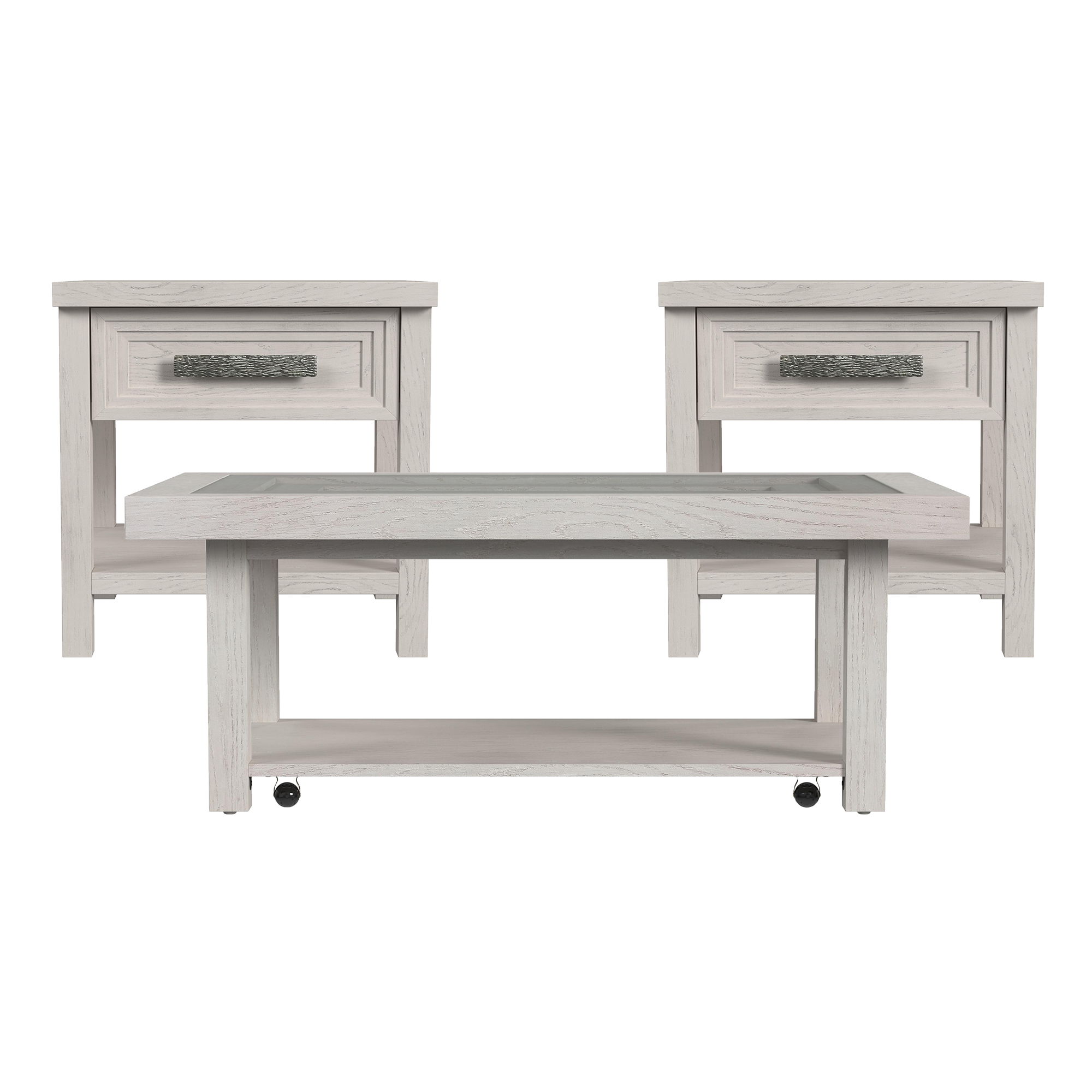 3 Pc · Coffee Table & Two End Table
