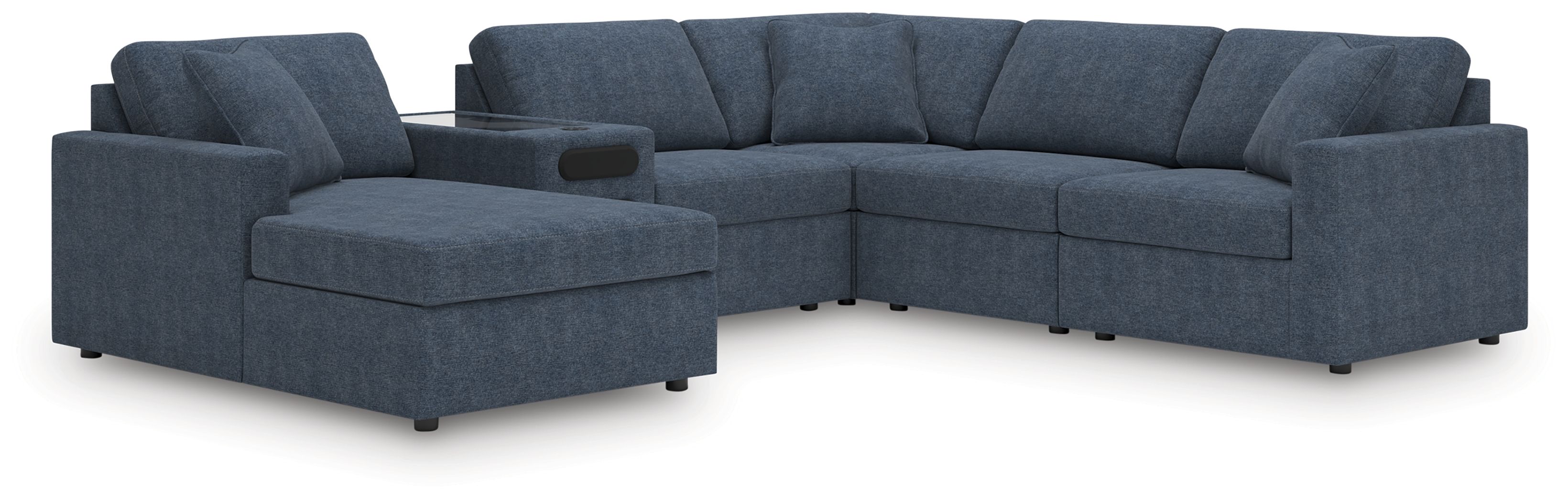 6 Pc · Sectional With Audio System, Laf Corner Chaise And RAF Corner Chair