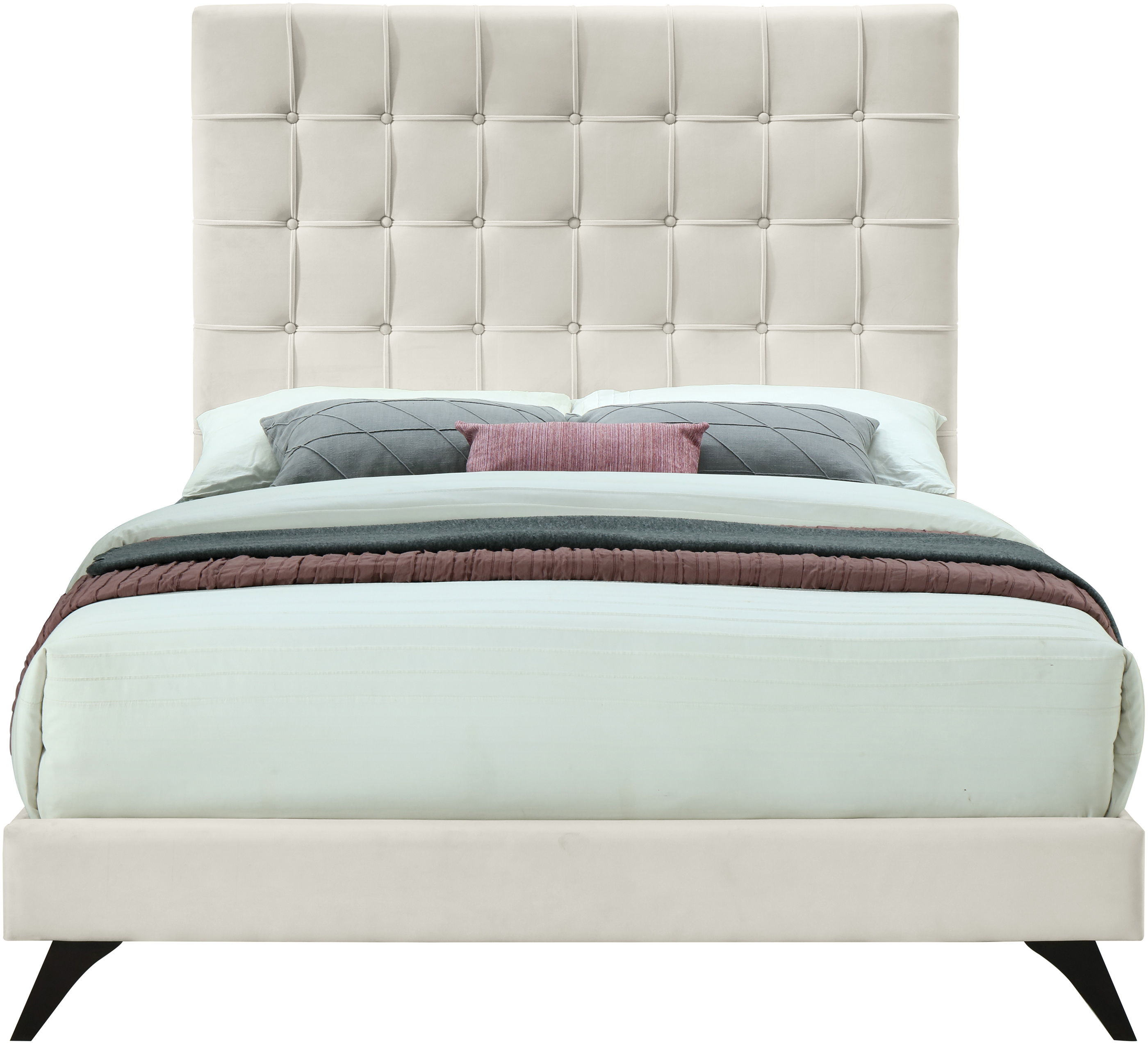 Elly - King Bed - Cream