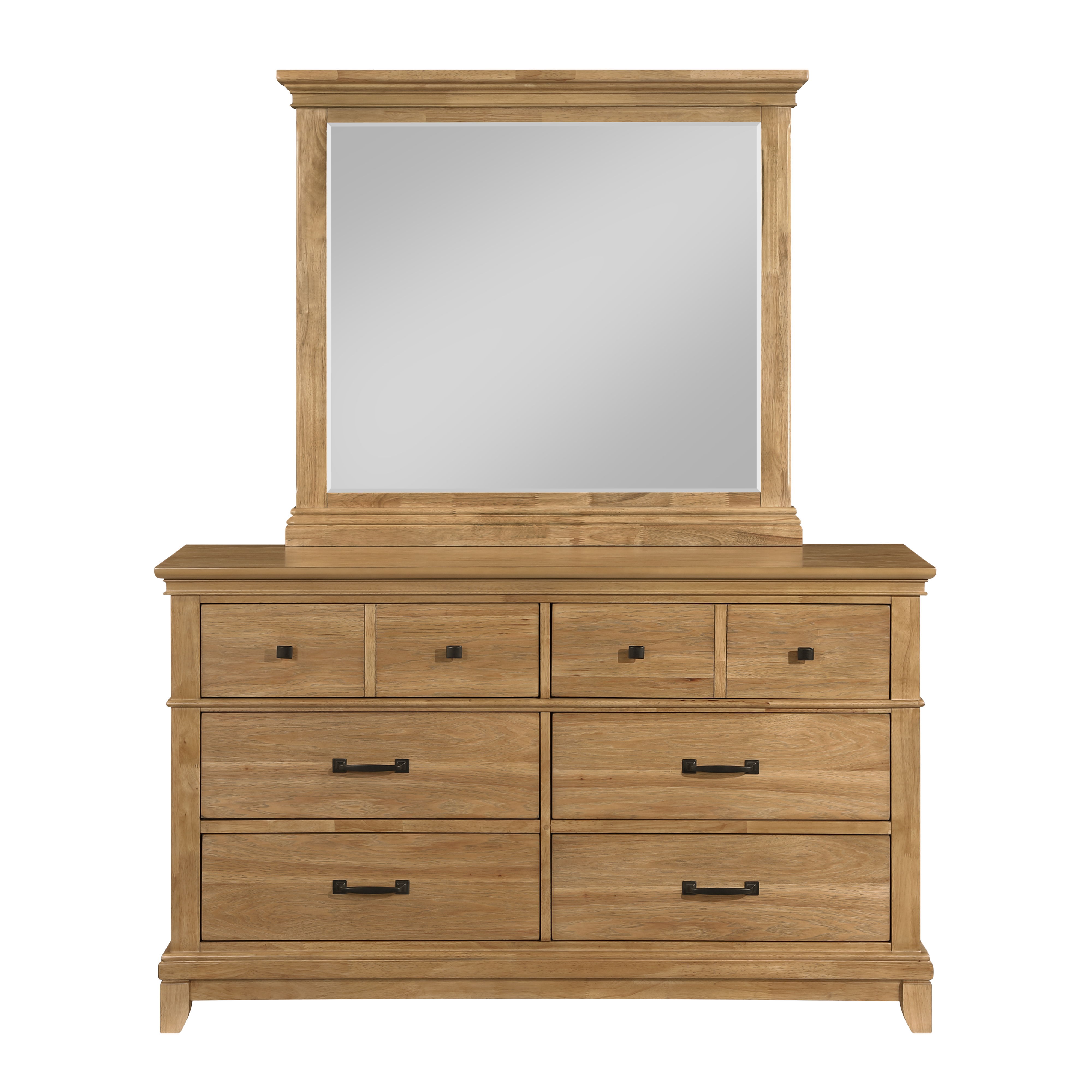 Sunstone - Dresser & Mirror - Light Brown