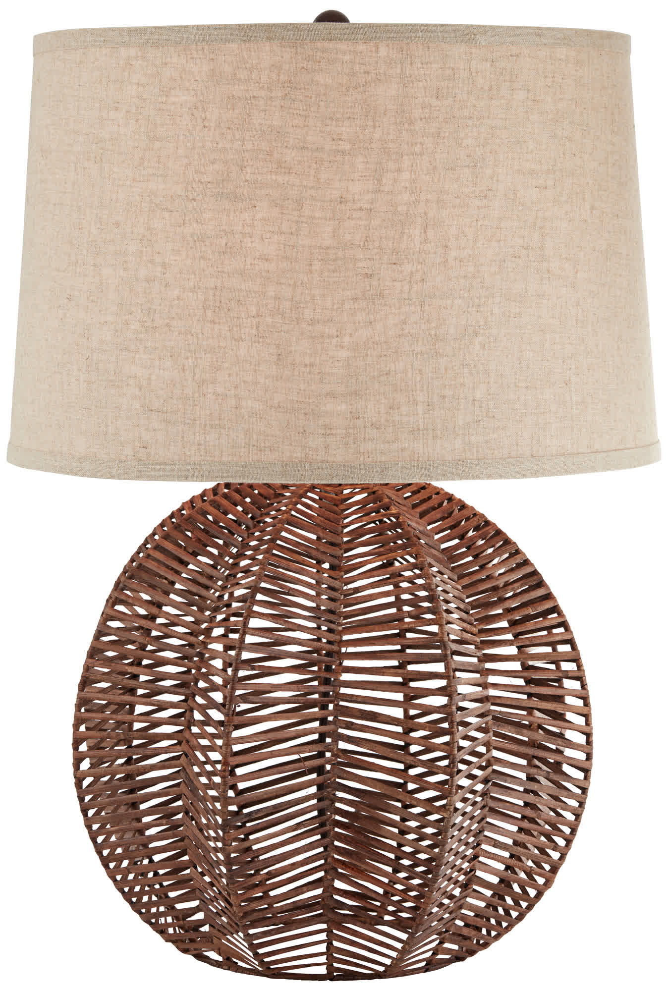 Pacific Coast Lighting Boca - Table Lamp - Dark Rattan
