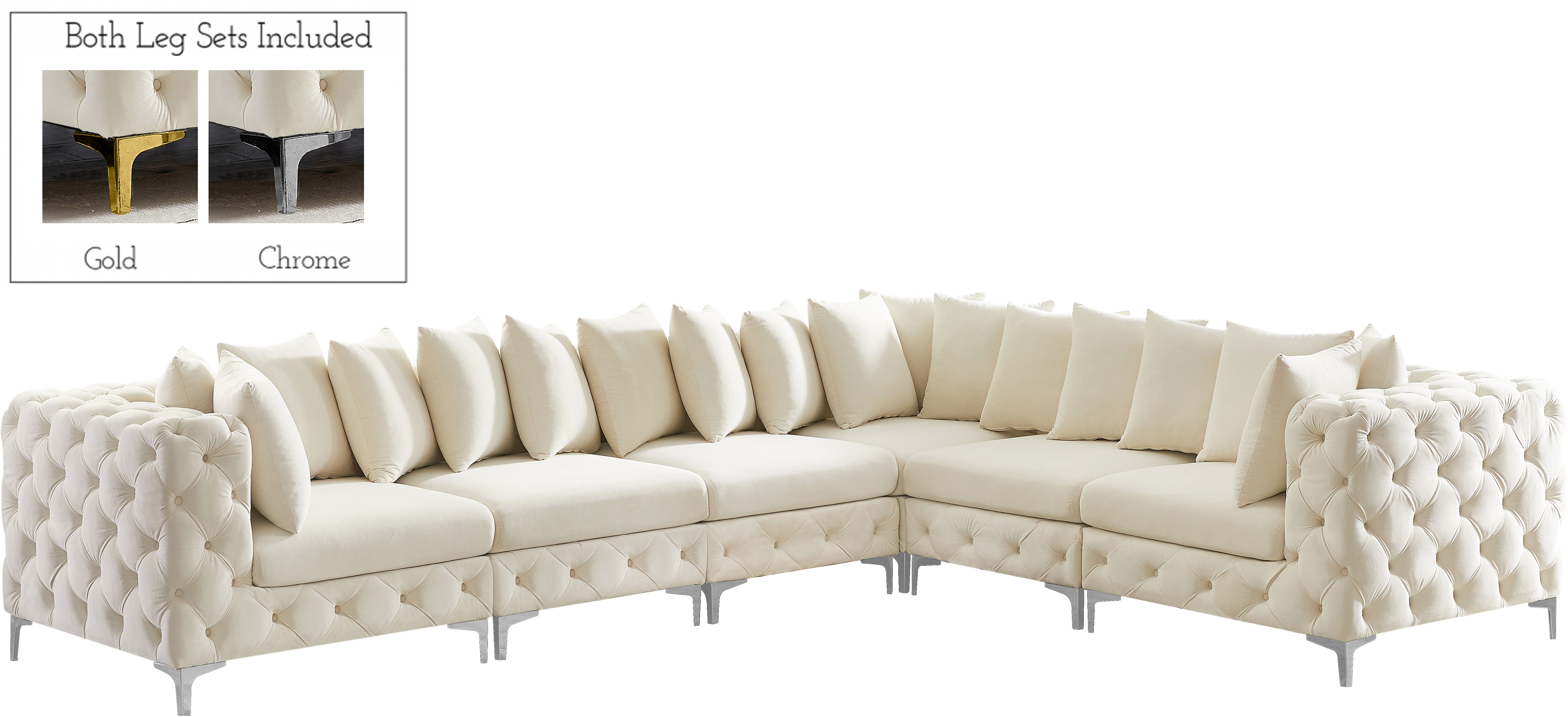 Tremblay - 6 Piece Modular Corner Sectional - Cream