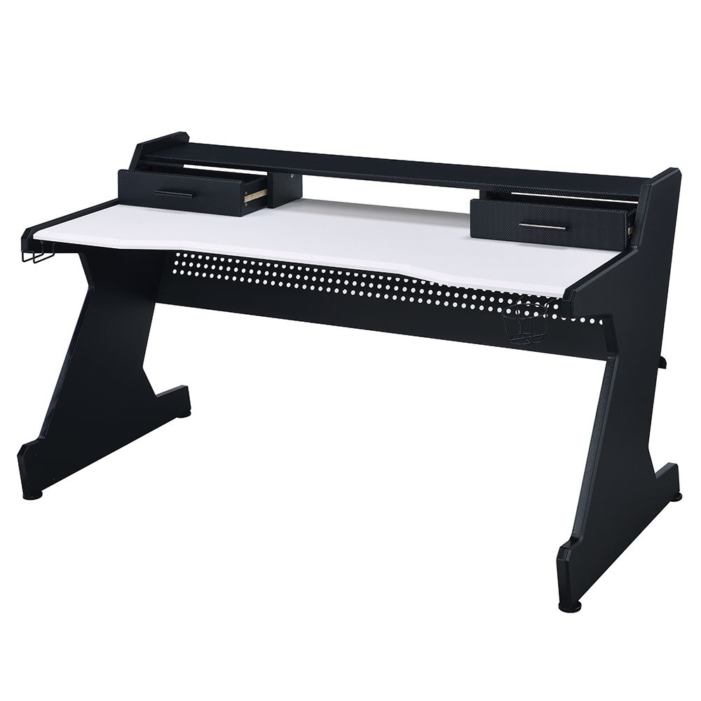 Bigga - Gaming Desk - Black & White, black, view 2