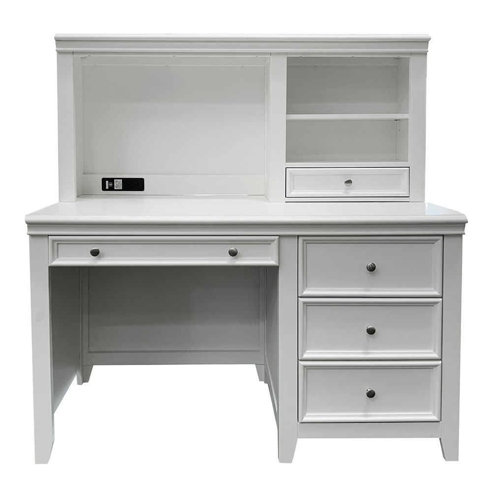 Lacey - Writing Desk - White, white, view 5