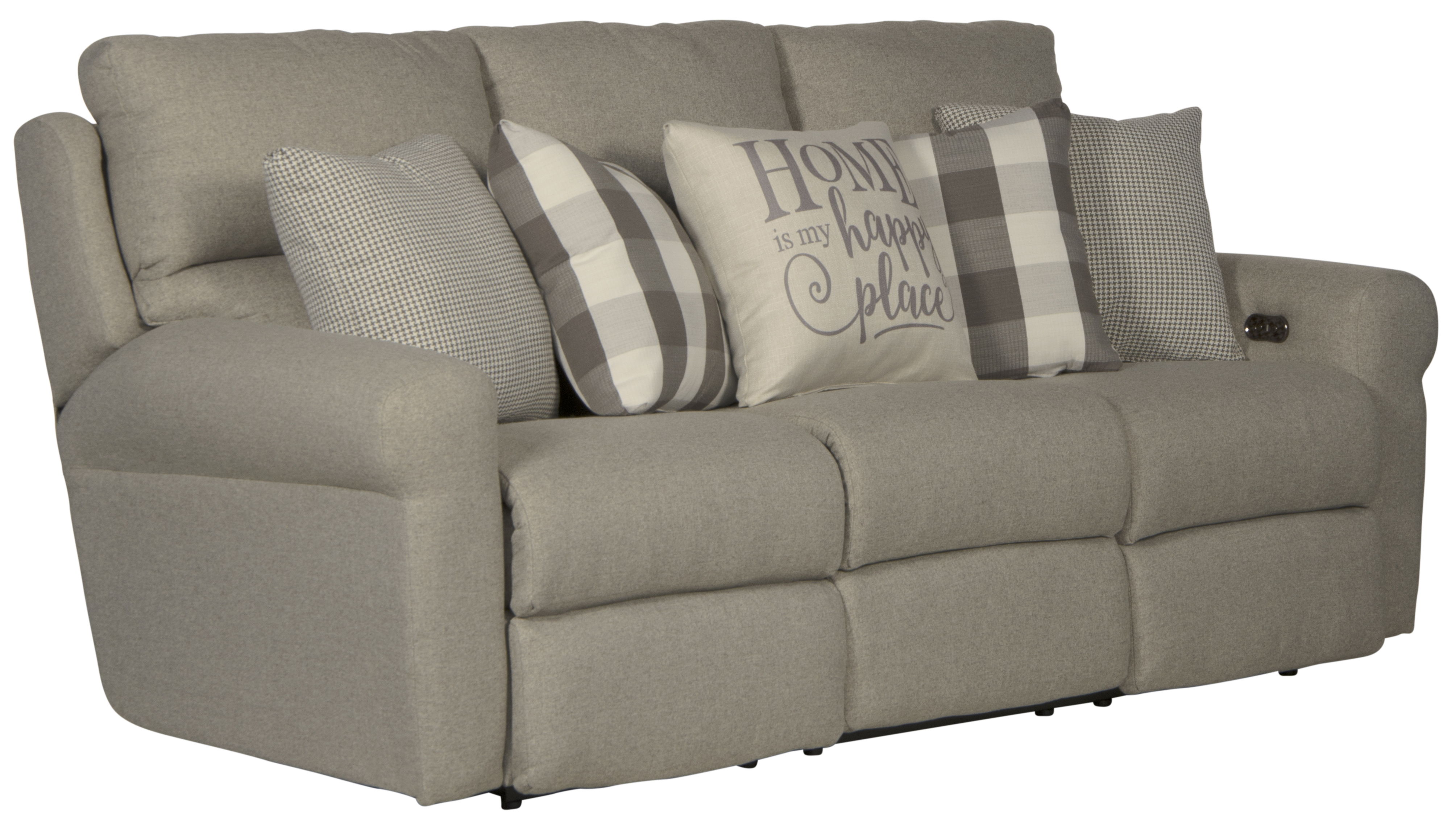 Westport - Power Lay Flat Reclining Sofa - Metal