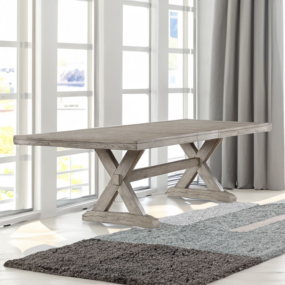 Rocky - Dining Table - Gray Oak, gray