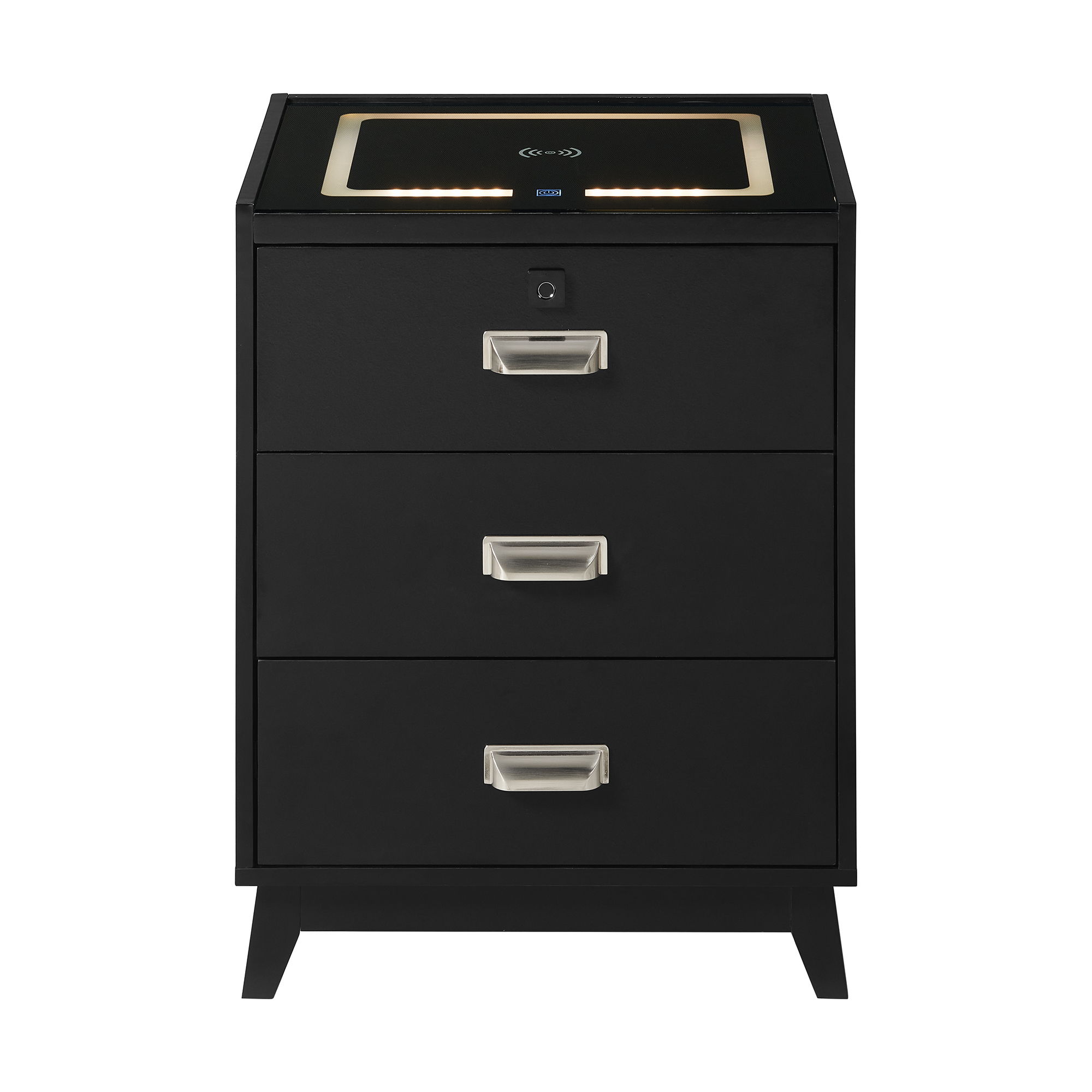 Rio - Nightstand With Electronic Features - Black