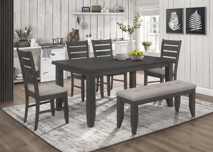 Dalila Dining Table 5 Piece Set Gray New Lots Furniture Online Store