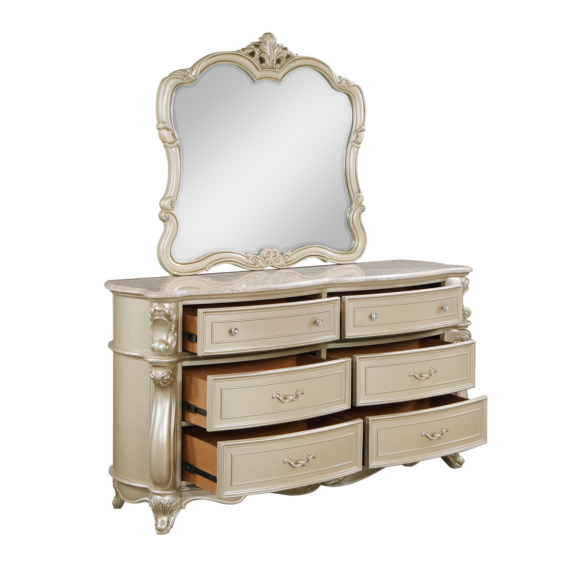 Monique - Mirror - Champagne, beige, view 4