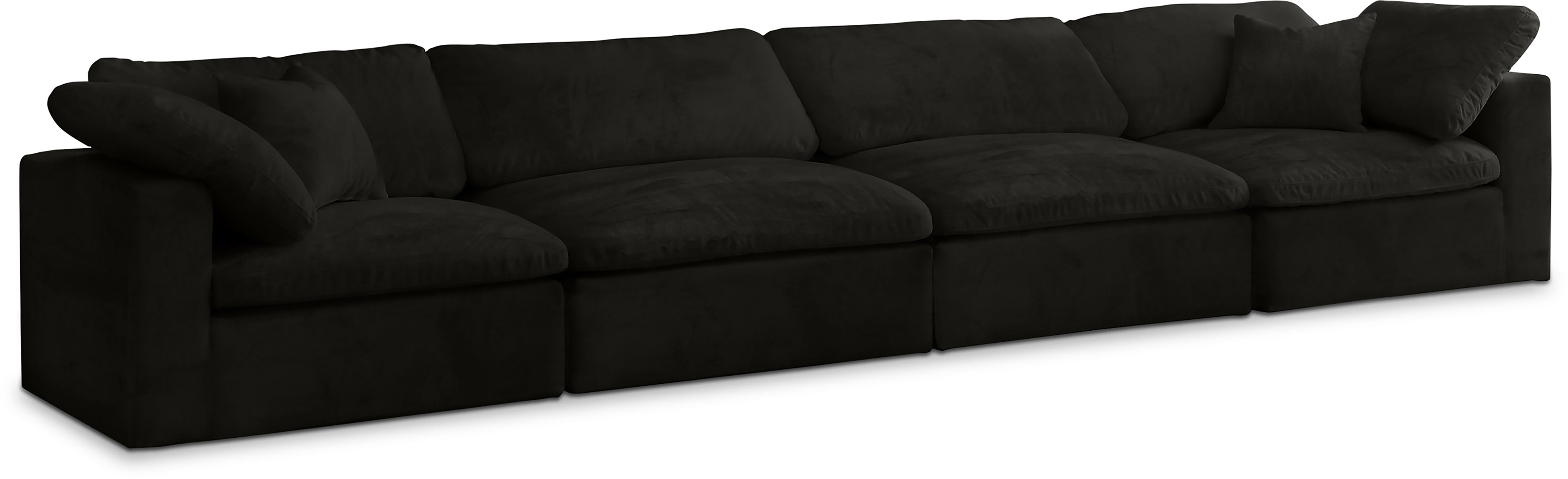 Cozy - Modular 4 Seat Sofa - Black
