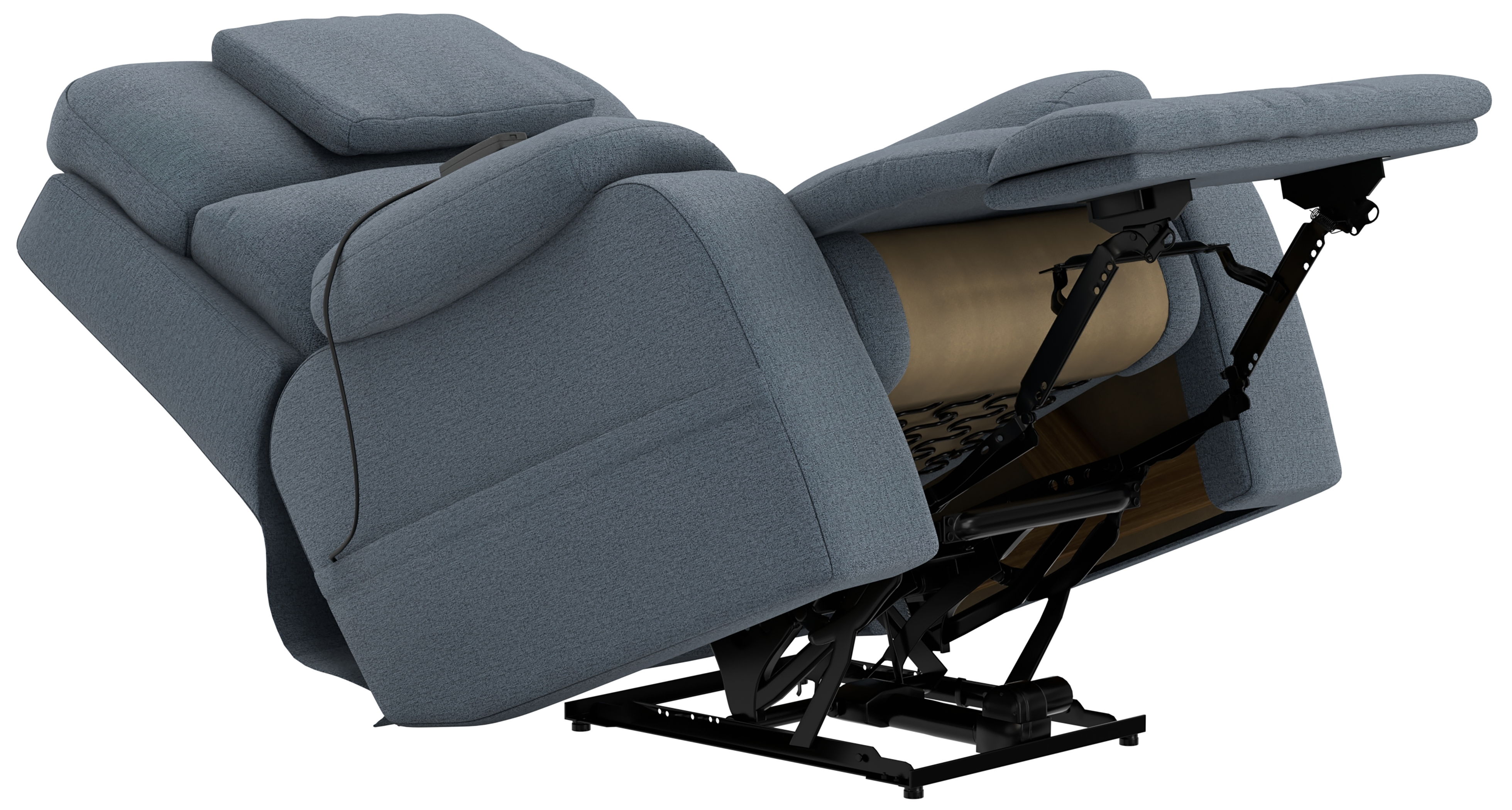 Dreamtime - Power Headrest Power Lay Flat Recliner With CR3 Heat/Massage/Zero Gravity - Haze