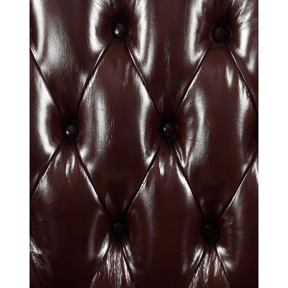 Forsythia - Sofa - Espresso Top Grain Leather Match & Walnut, dark brown, view 5