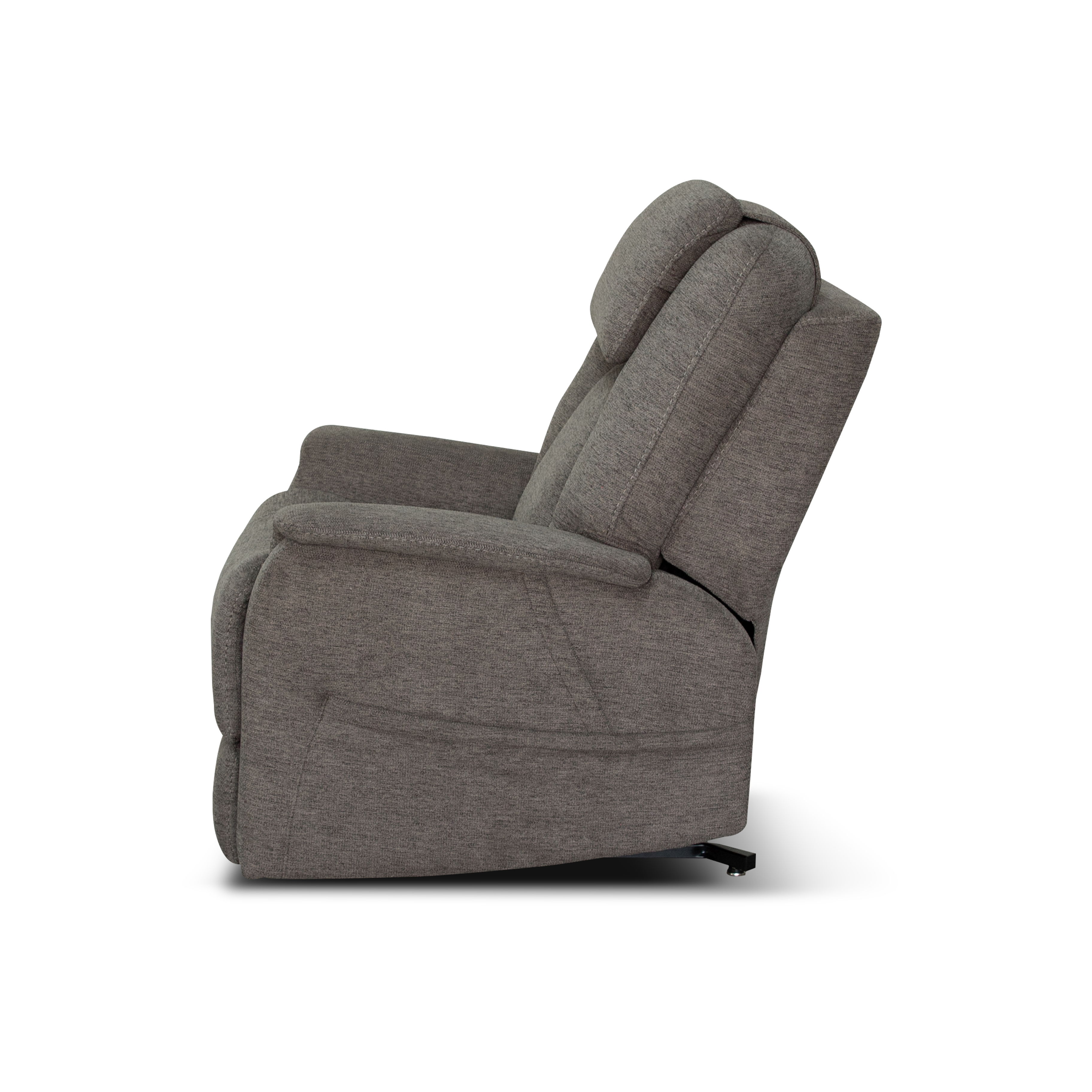 Zecliner Model 3+ Petite - Power Sleep Chair With Power Headrest, Lumbar, Heat & Massage - Dark Gray, dark gray, view 4
