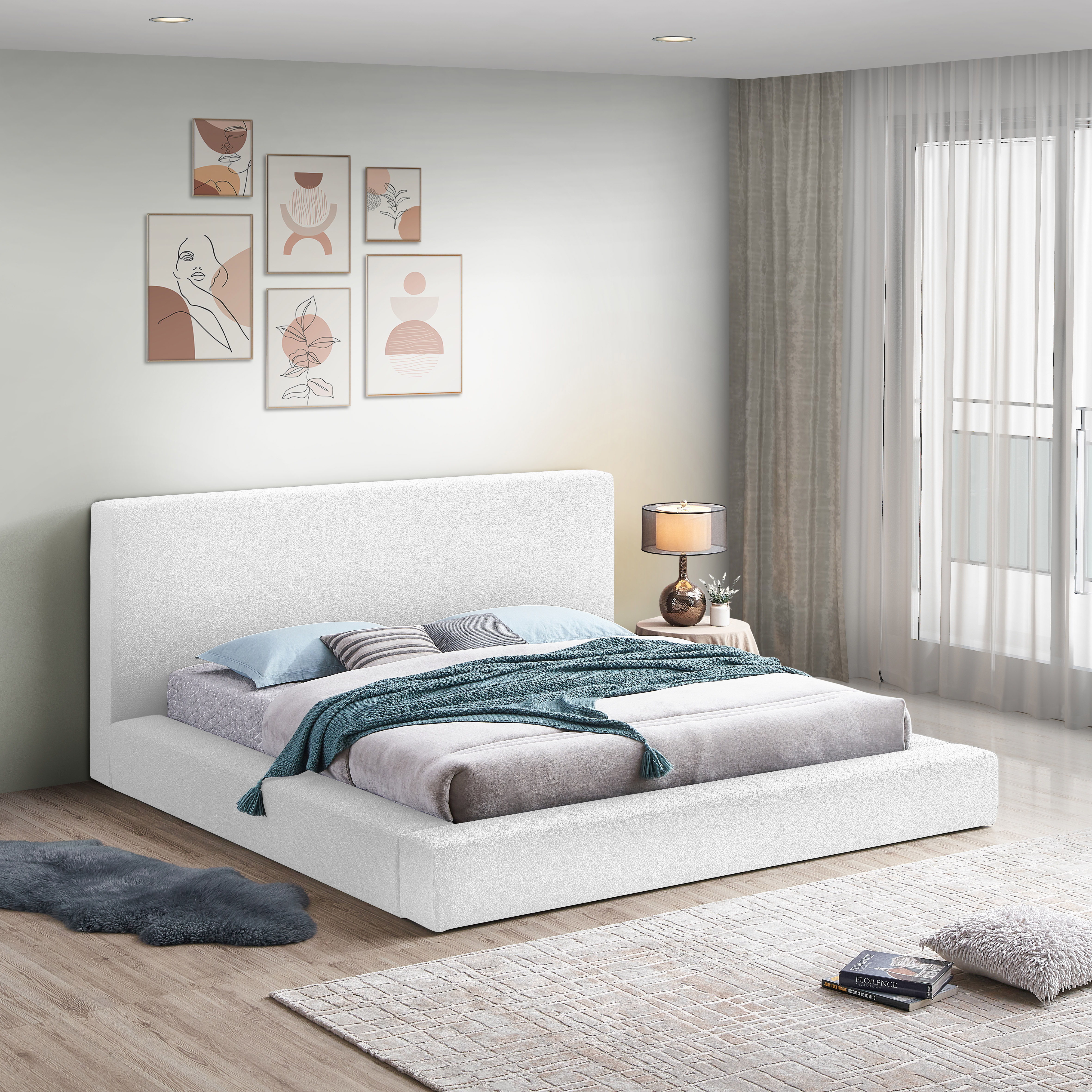 Terra - Queen Bed - White
