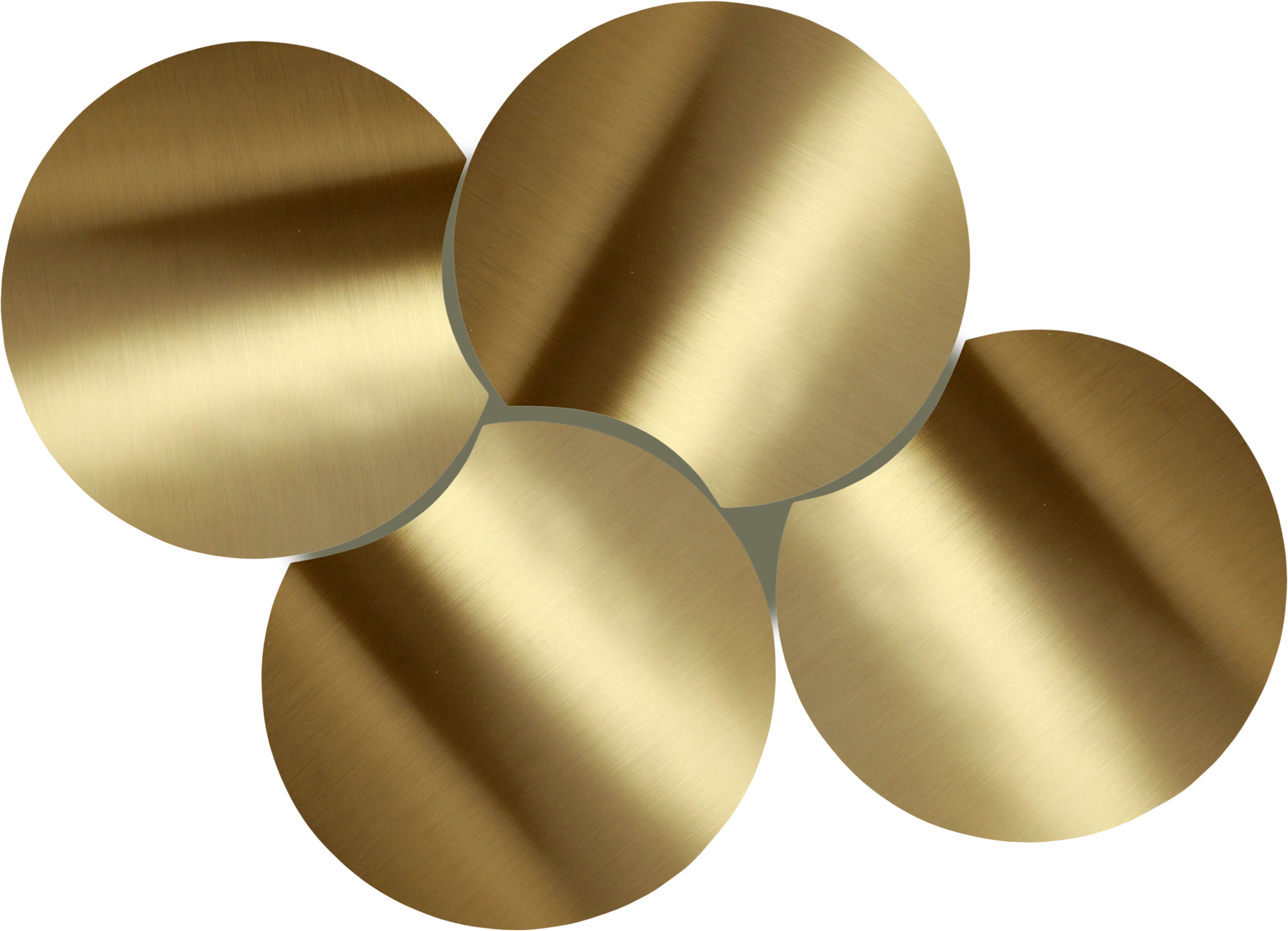 Dimple - 4 Piece Modular Coffee Table - Gold