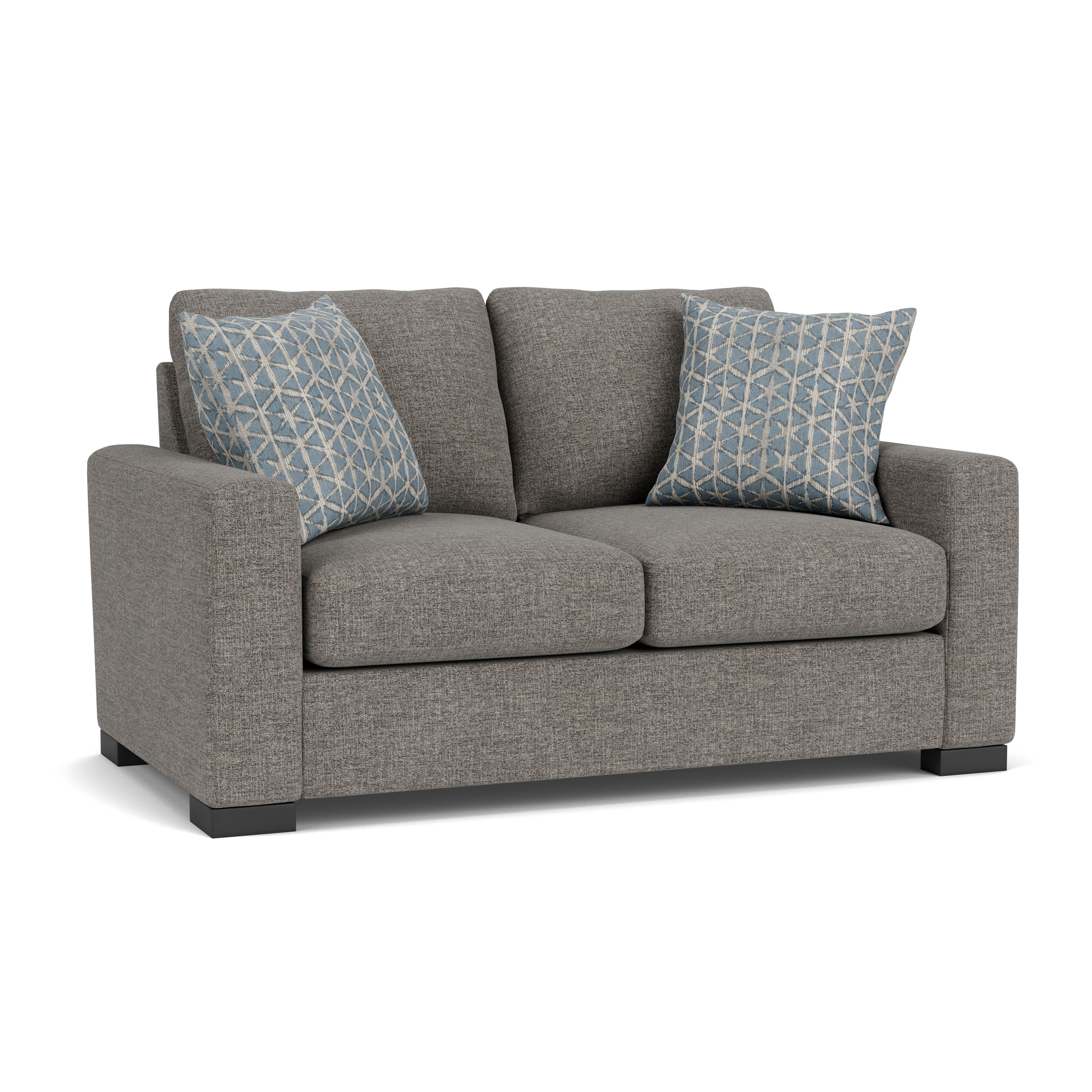 Oliver - Fabric Loveseat, gray