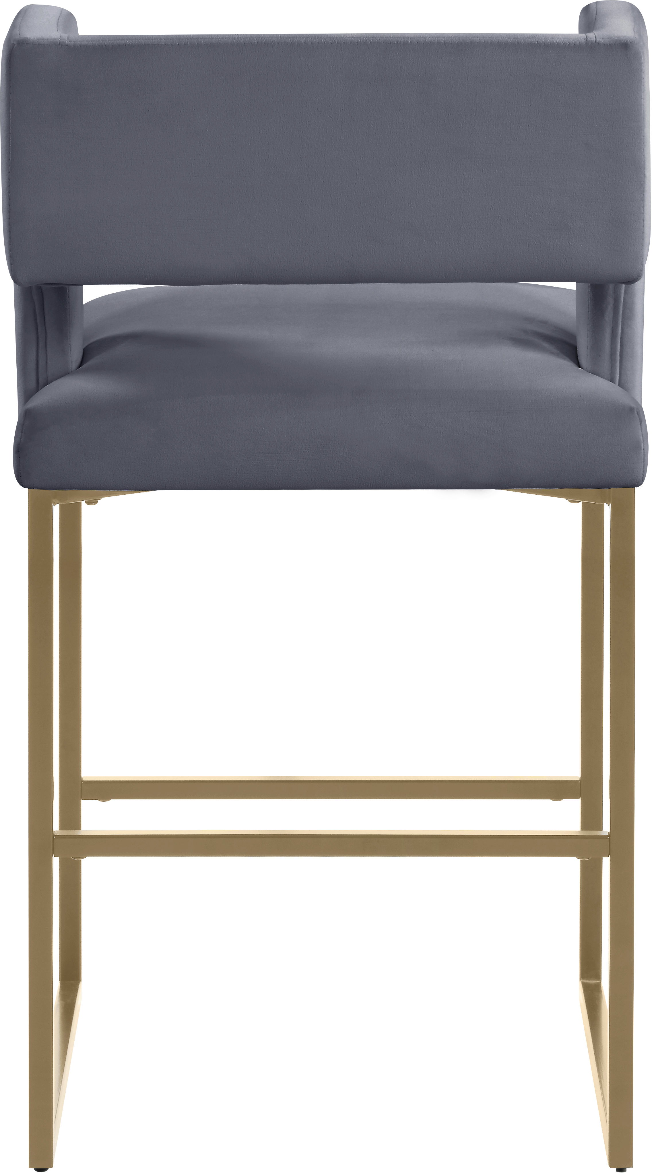 Caleb - Fabric Counter Stool (Set of 2) - Gray