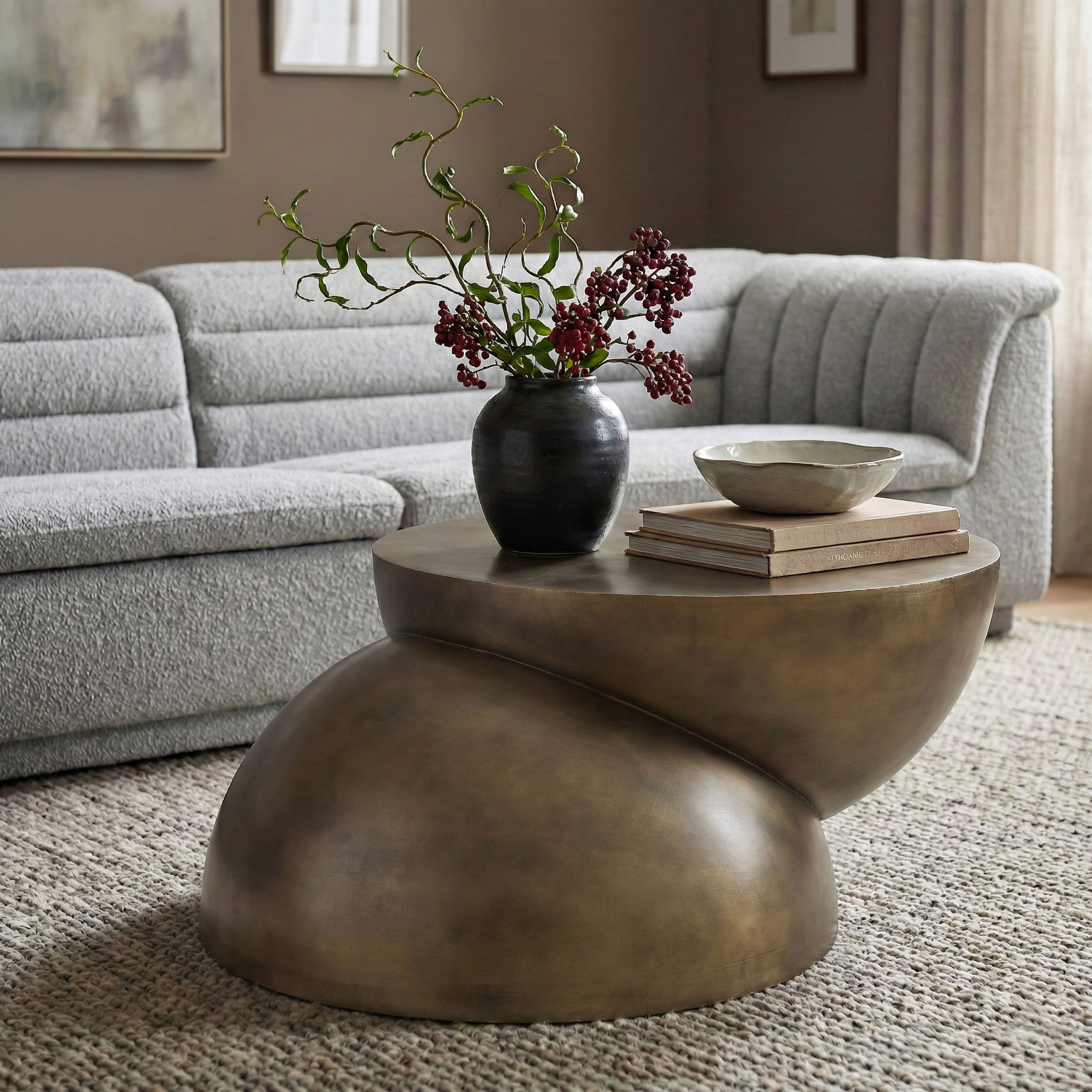 Boulder - Iron Coffee Table - Gold