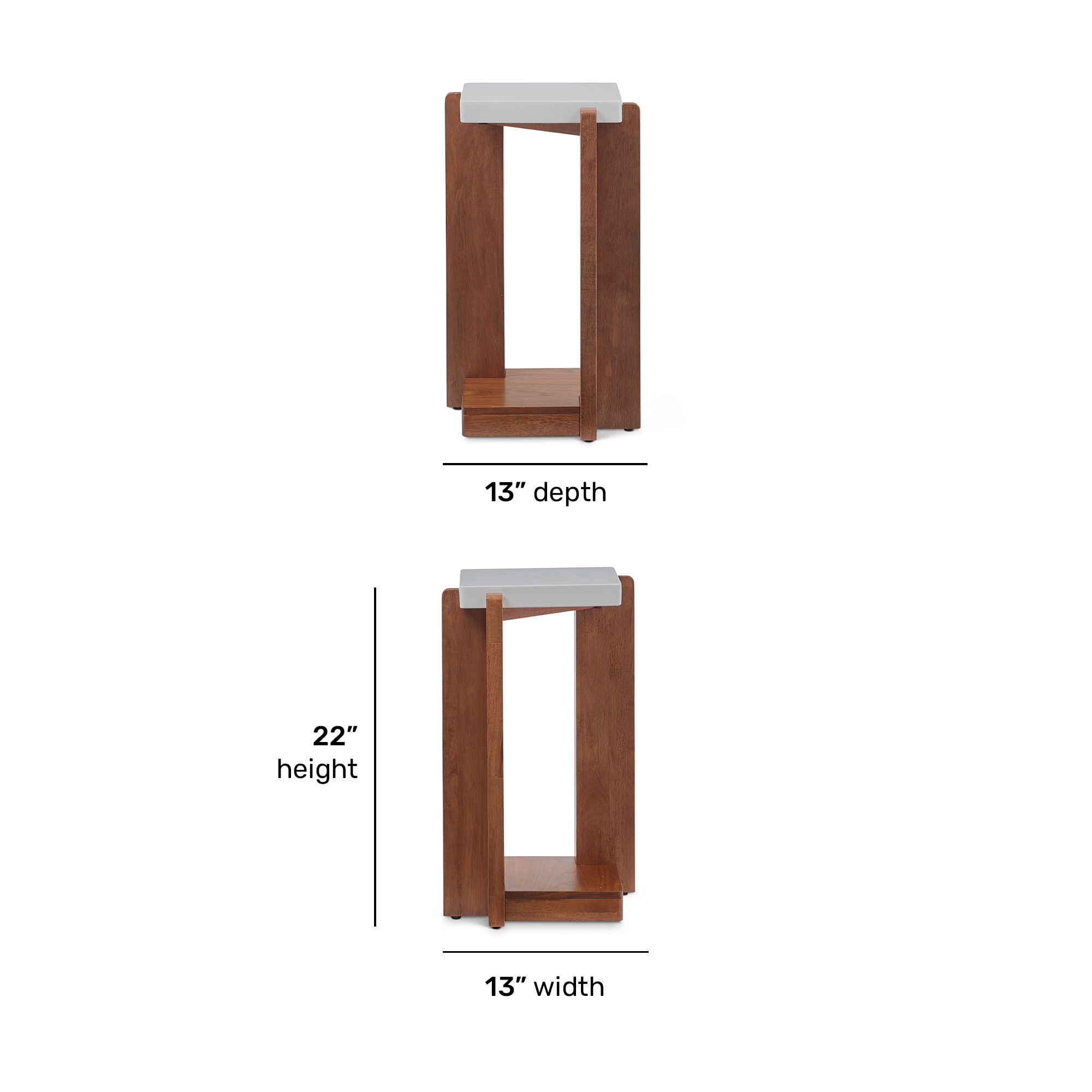 Lincoln - Accent Table - Light Brown, light brown, view 7