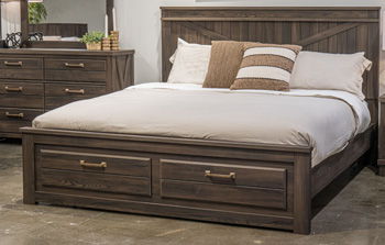 Vonitta Bay – King Panel Headboard – Dark Brown