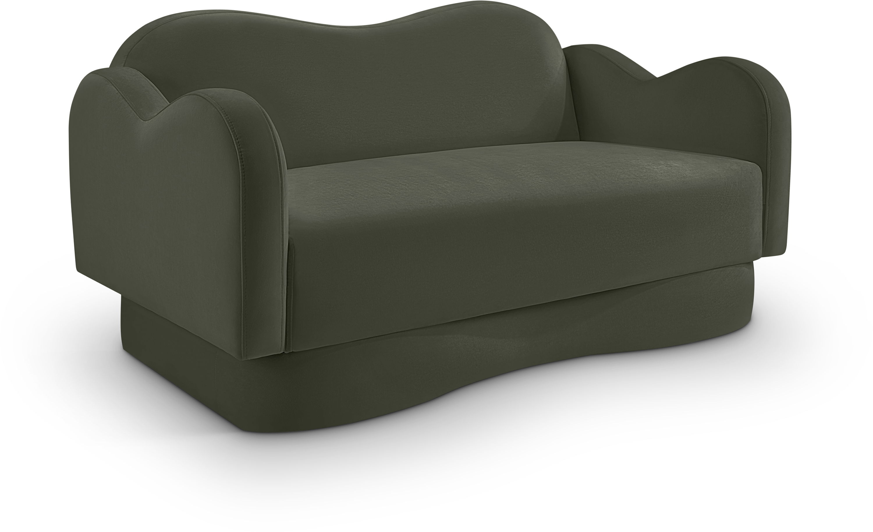 Bloom - Velvet Loveseat - Green