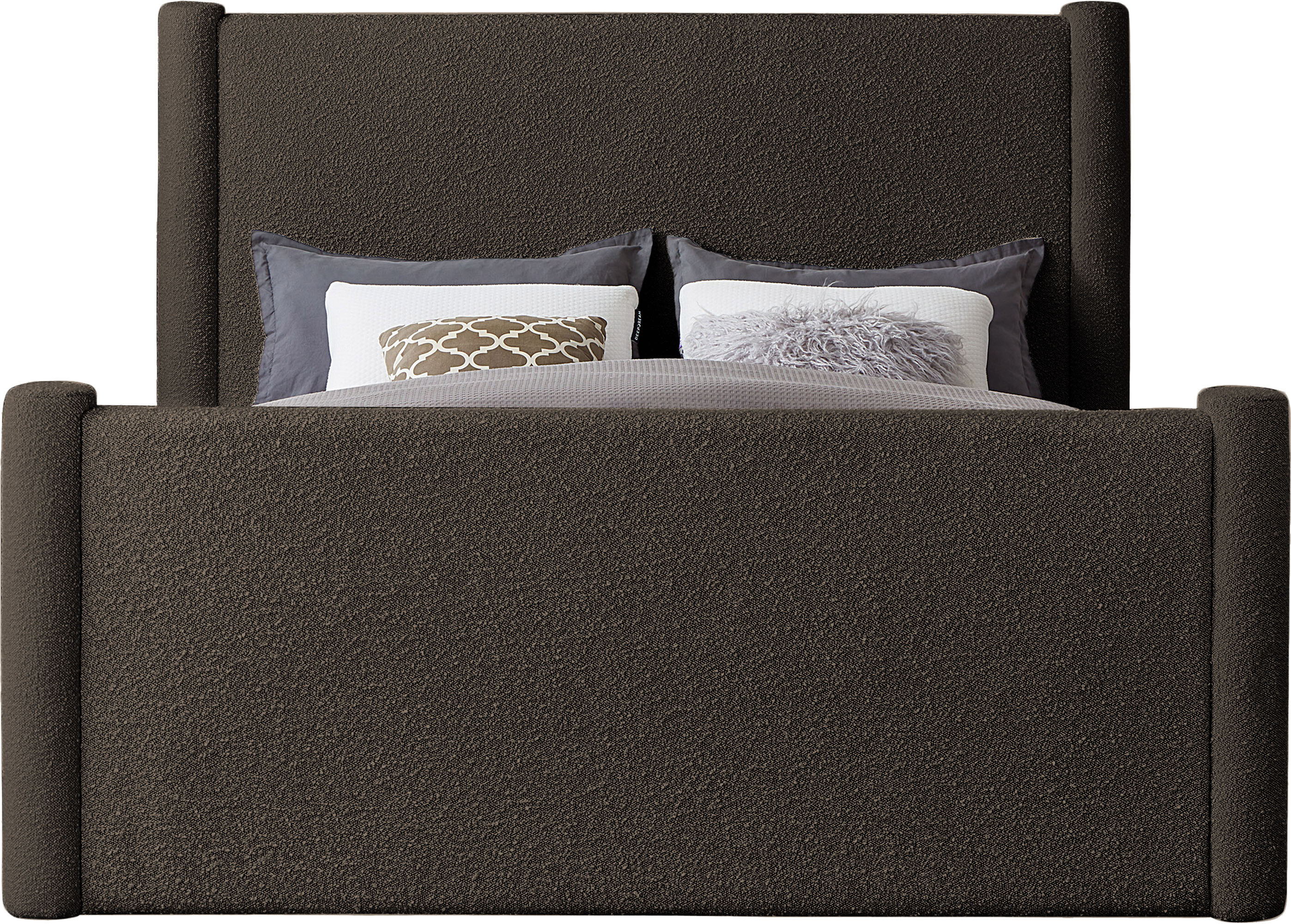 Elias - Boucle Full Bed - Brown