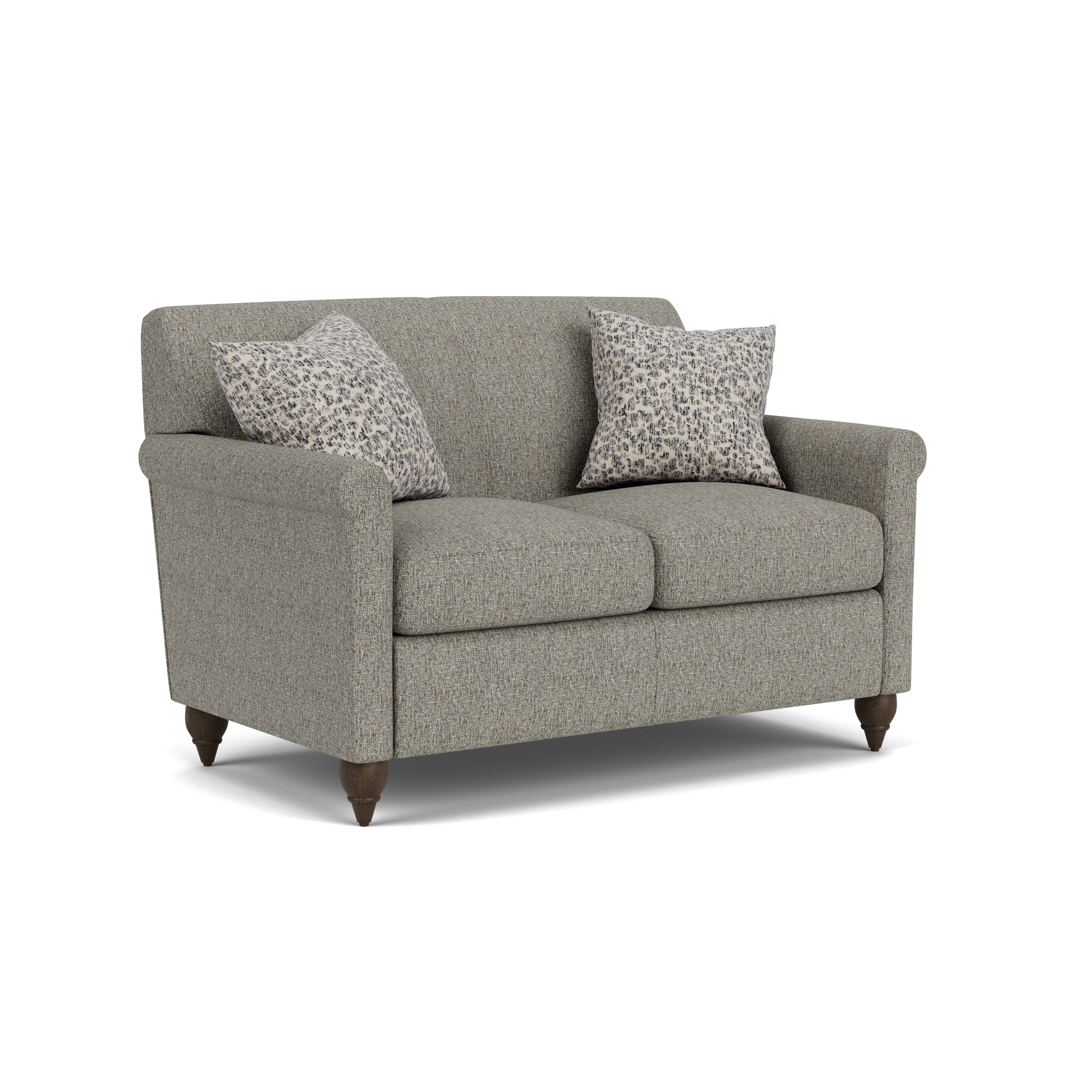 Stella - Fabric Loveseat, dark gray, view 2