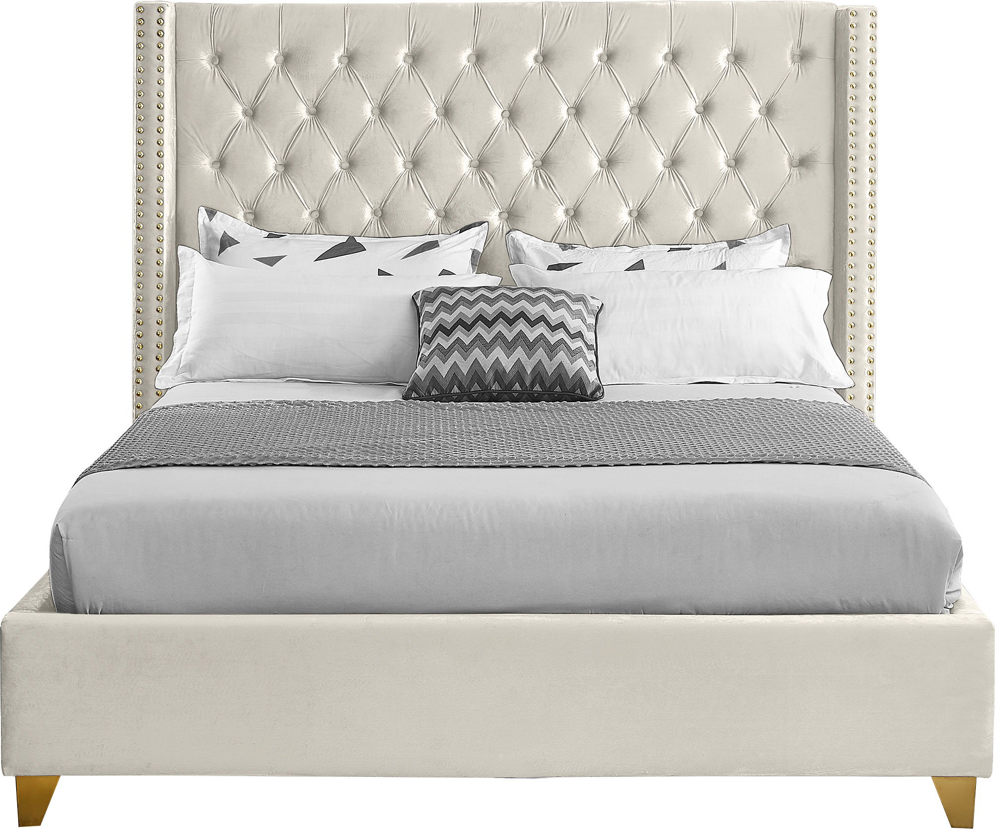 Barolo - King Bed - Cream