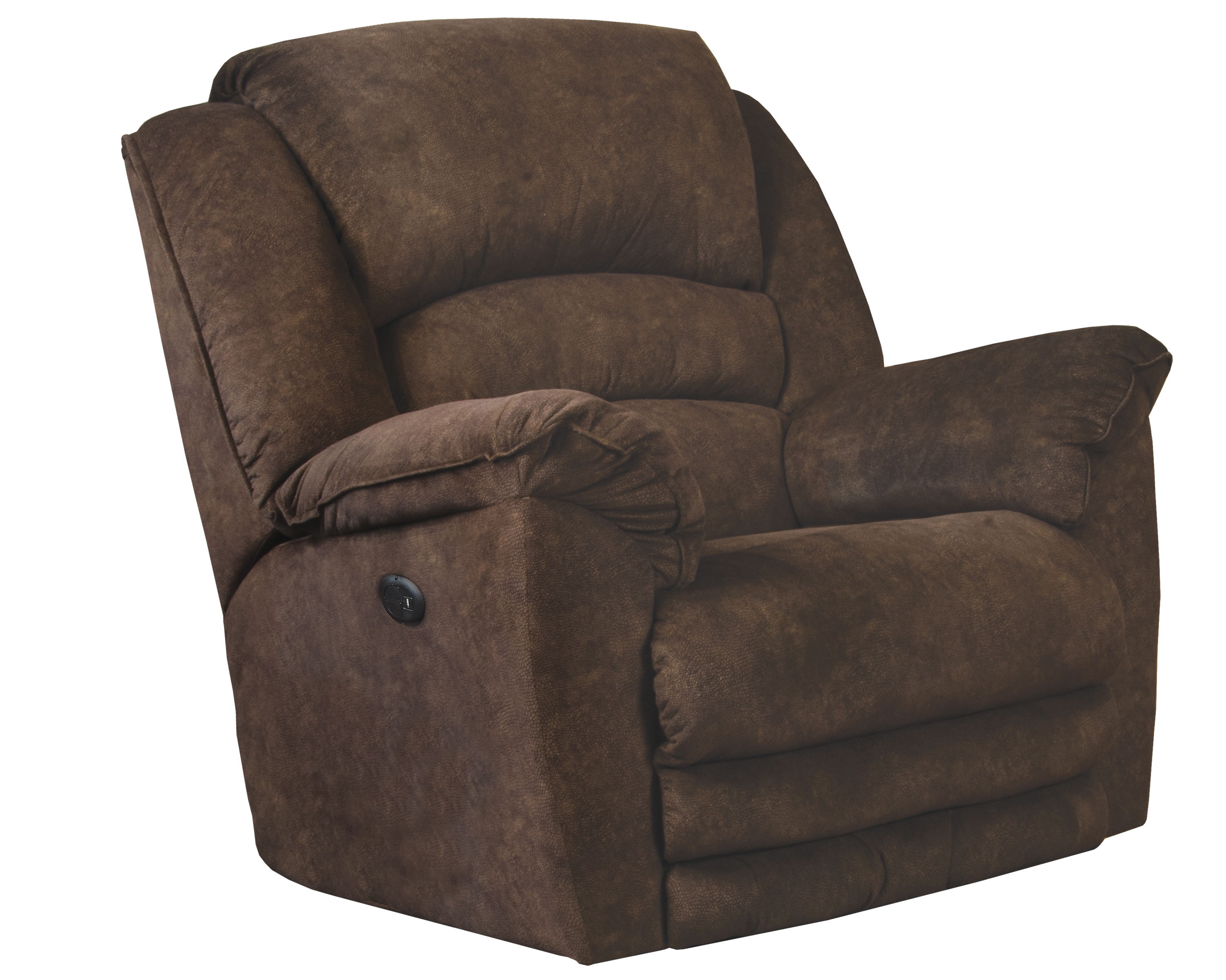 Rialto - Power Lay Flat Recliner - Chocolate