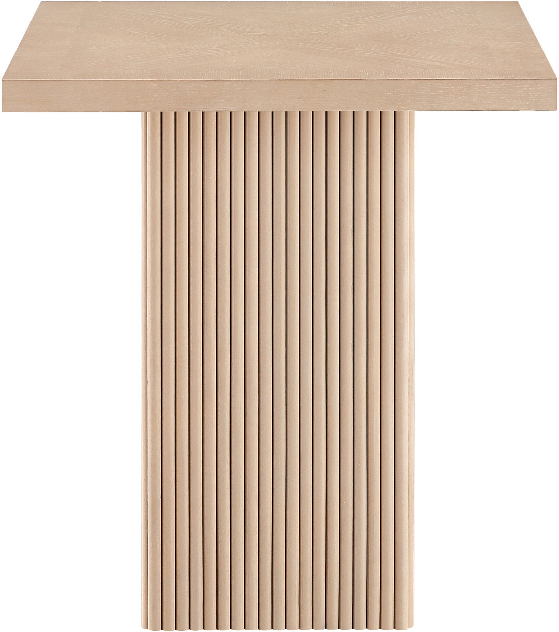 Belinda - Oak Veneer And Solid Wood Counter Height Table - Natural
