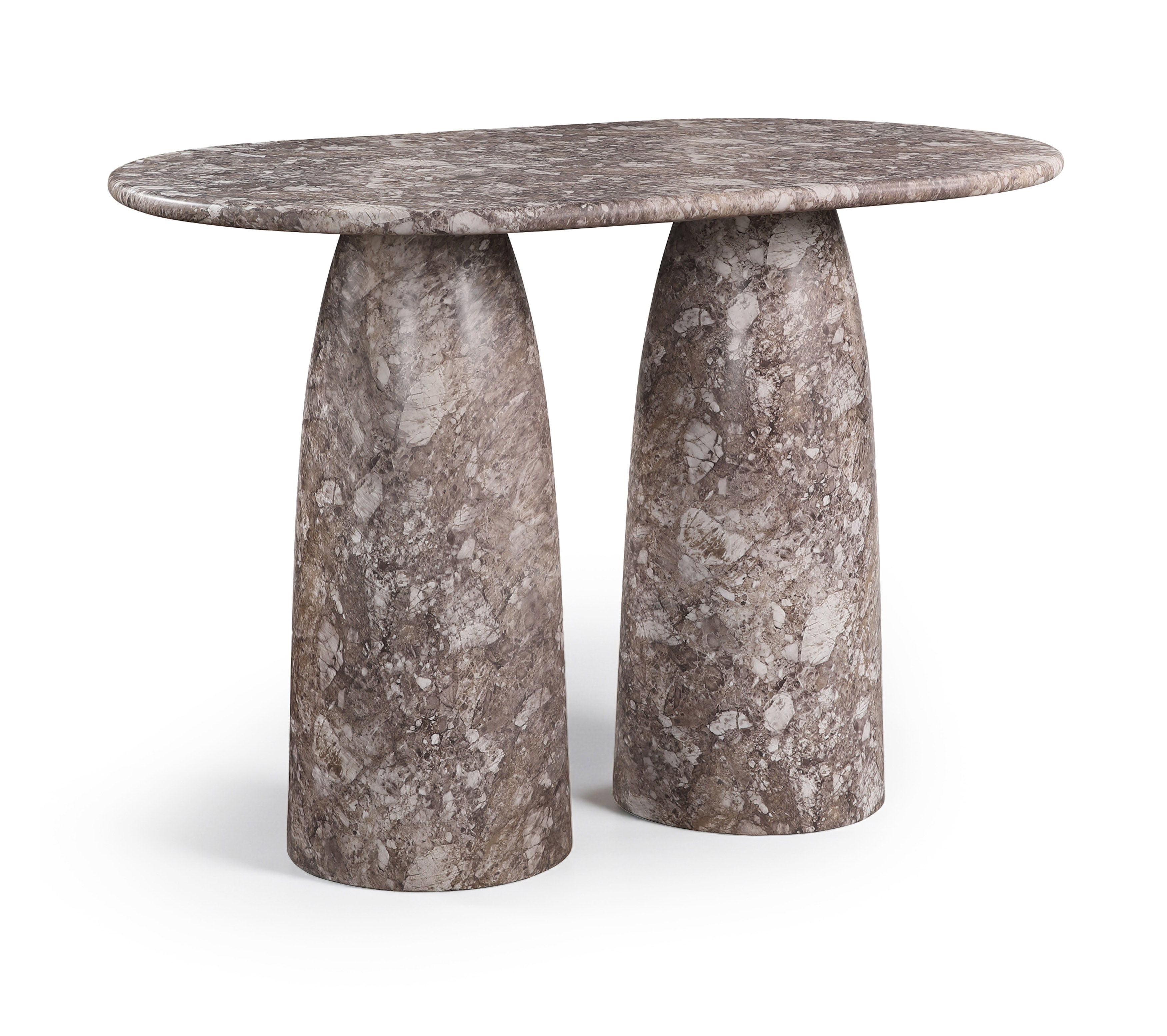 Cosenza - Concrete Indoor / Outdoor Bar Table (3 Boxes) - Brown