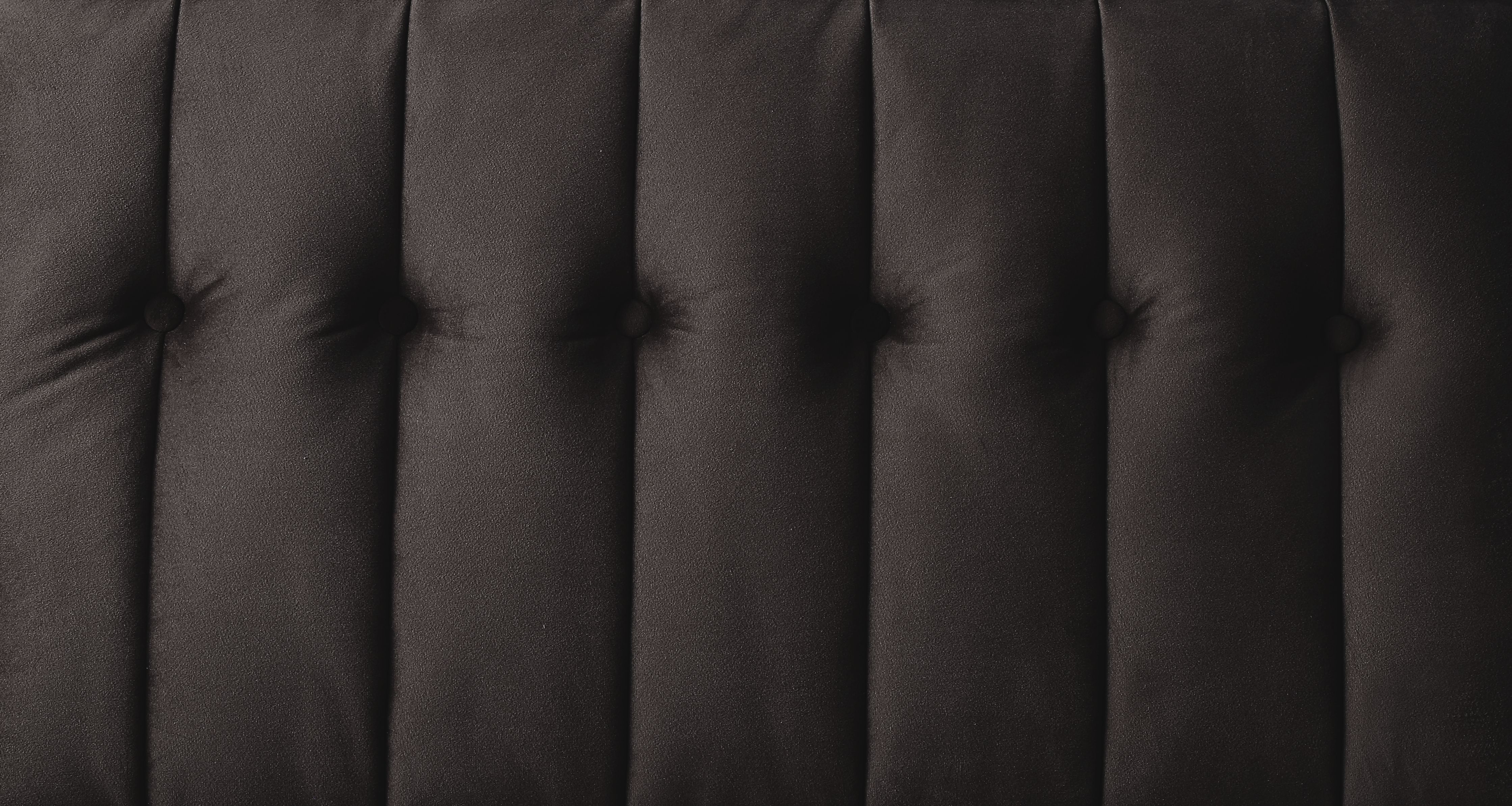 Qinven - Adjustable Sofa - Dark Brown Velvet, dark brown, view 4