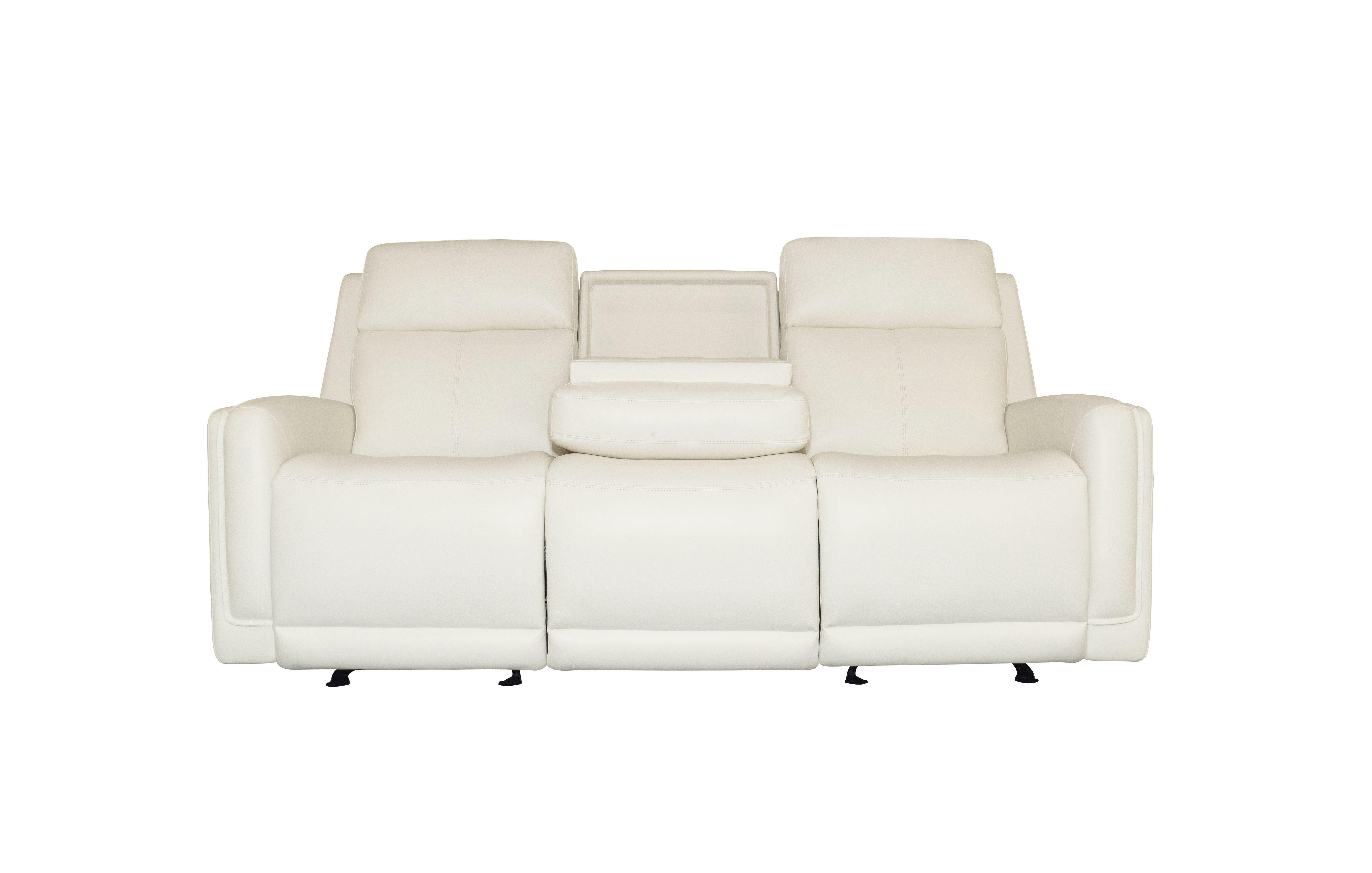 Alister - Power Gliding Sofa With Power Headrests & Lumbar - Porcelain Image