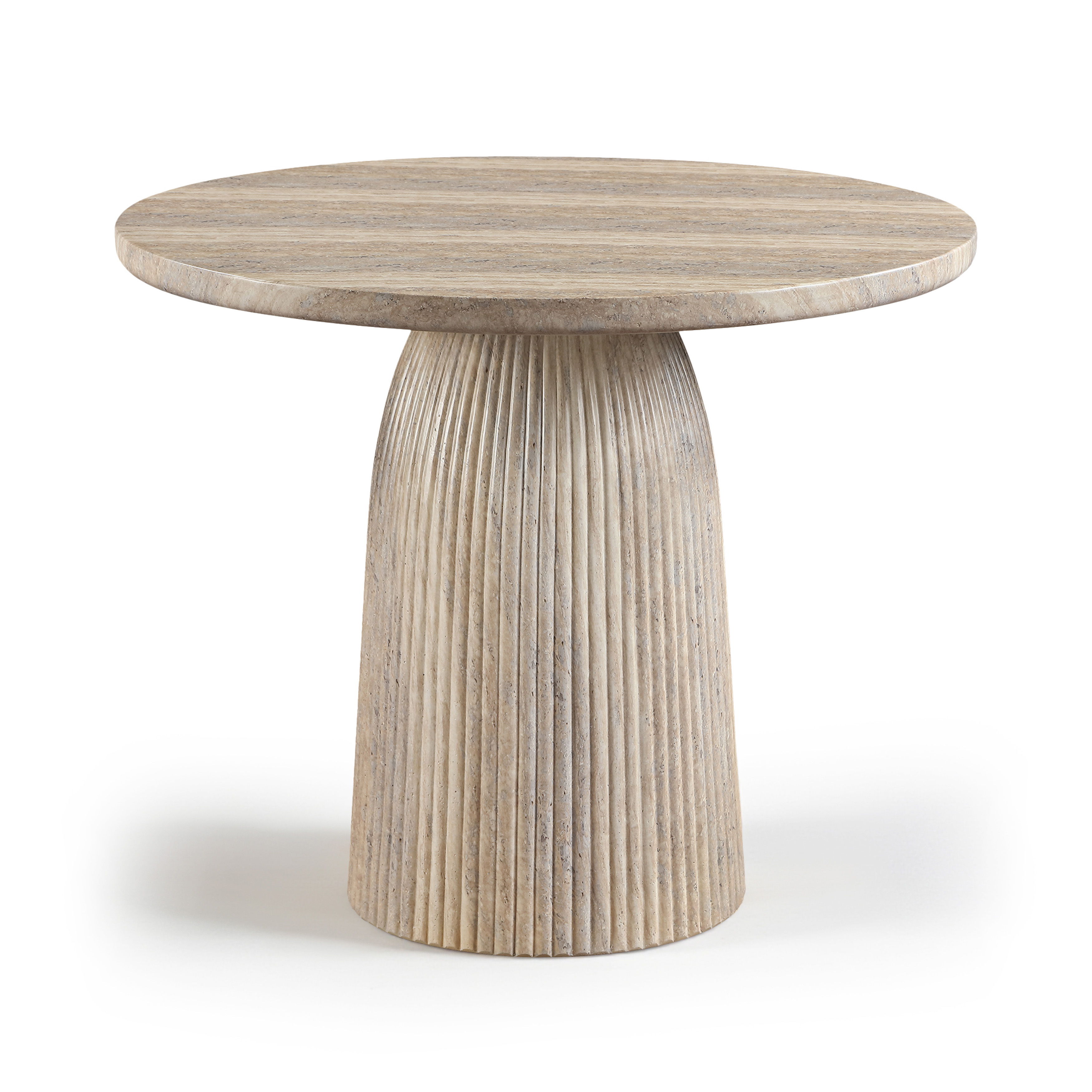 Venosa - 36" Concrete Indoor/Outdoor Dining Table - Travertine