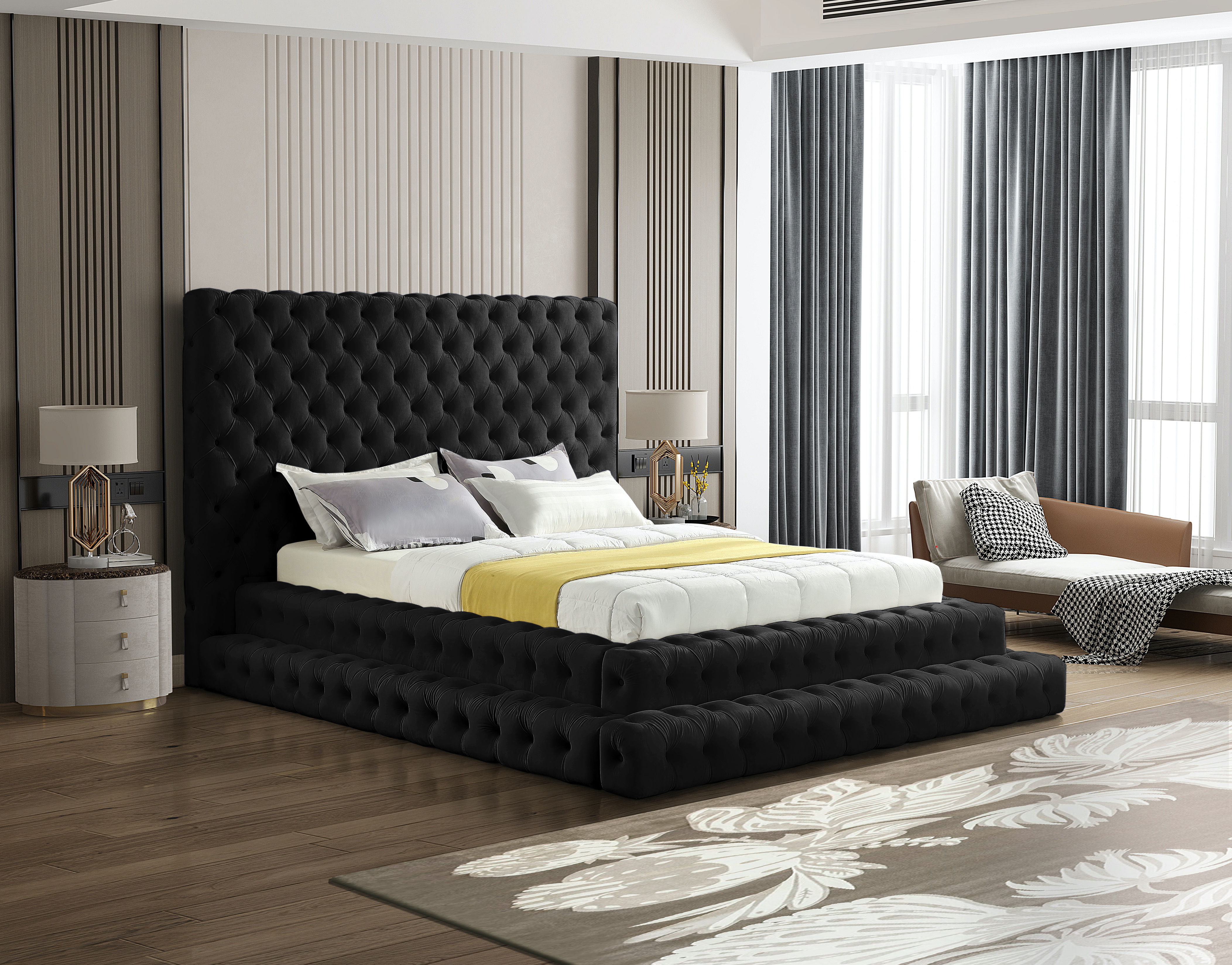 Revel - Queen Bed - Black