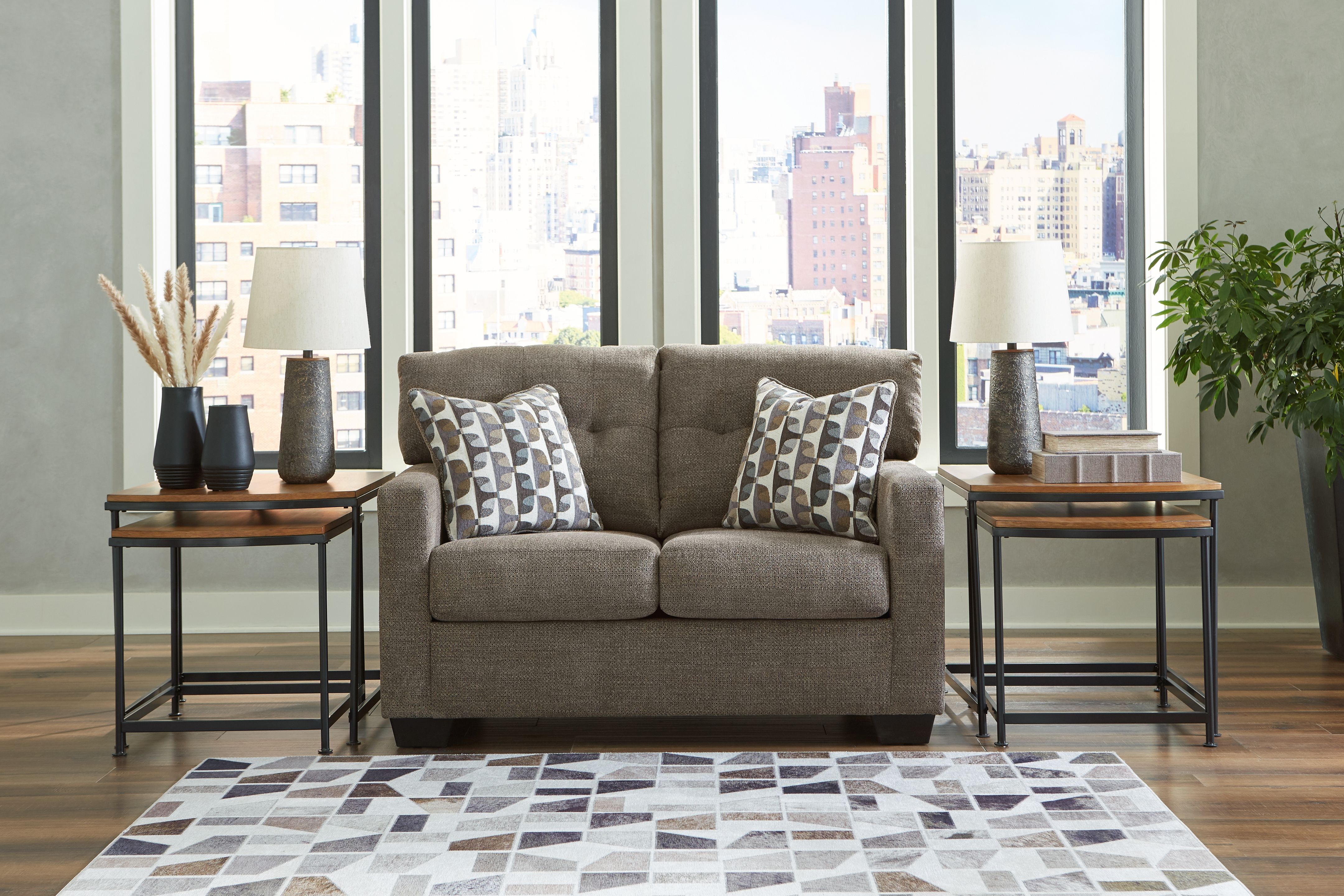 Ashley Furniture Mahoney - 2 Pc. - Sofa, Loveseat - Chocolate - Image 5