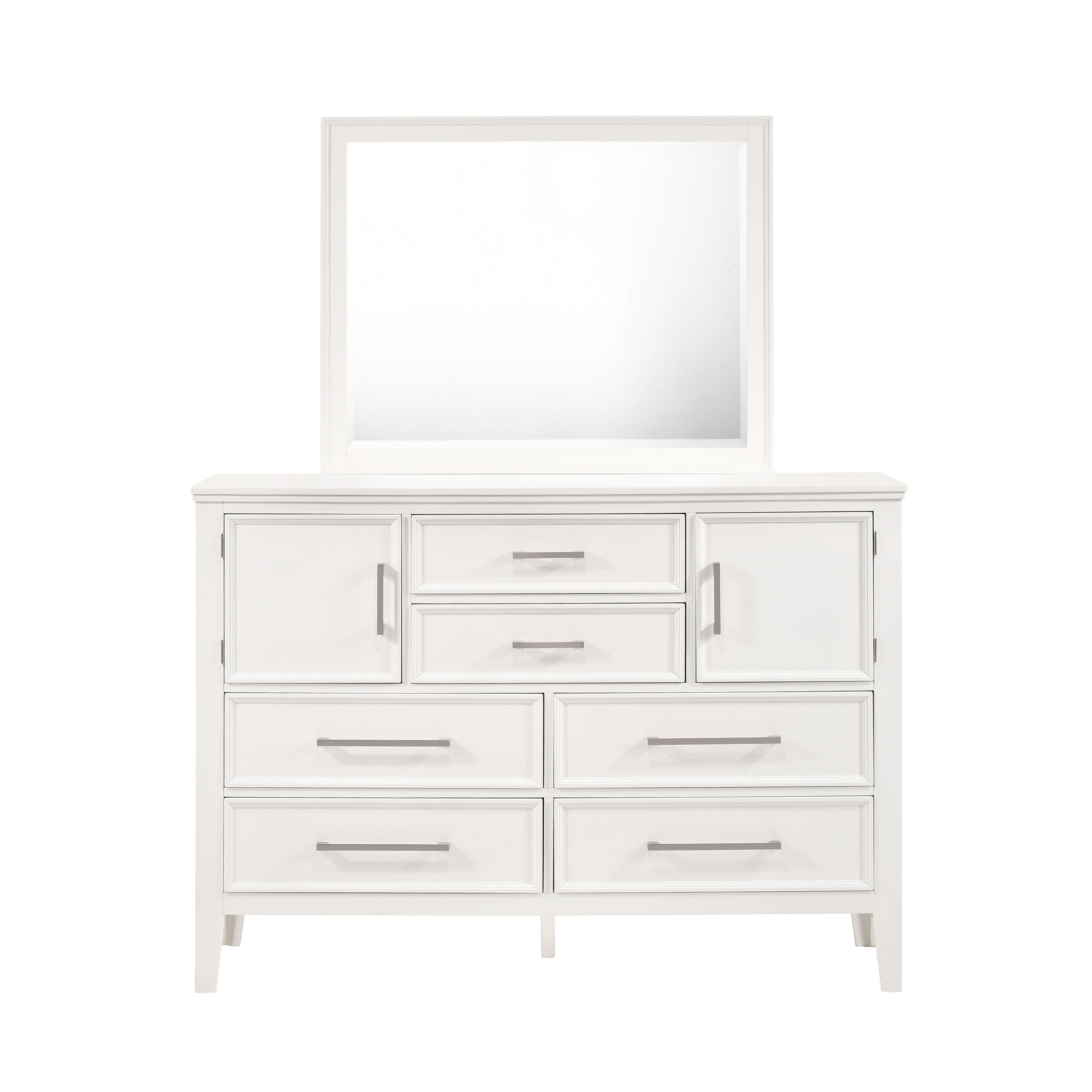 Andover - Dresser & Mirror - White